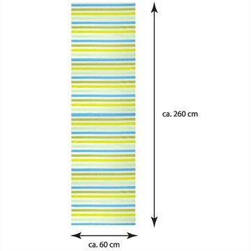 Vorhang, Bestlivings, Klettband (3 St), Transparente Schiebegardine 60cm x 260cm (BxL), mit Klettband