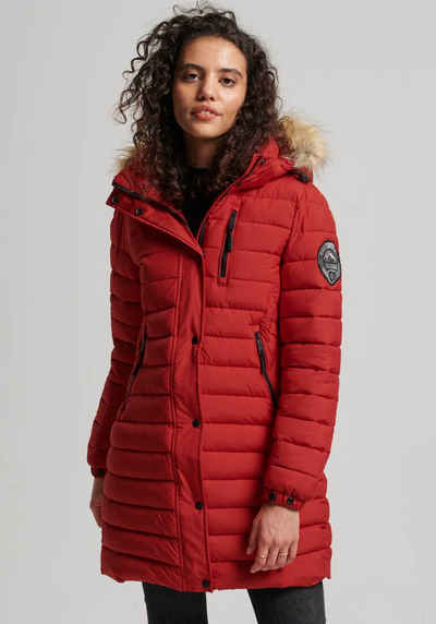 Superdry Steppjacke FUJI HOODED MID LENGTH PUFFER