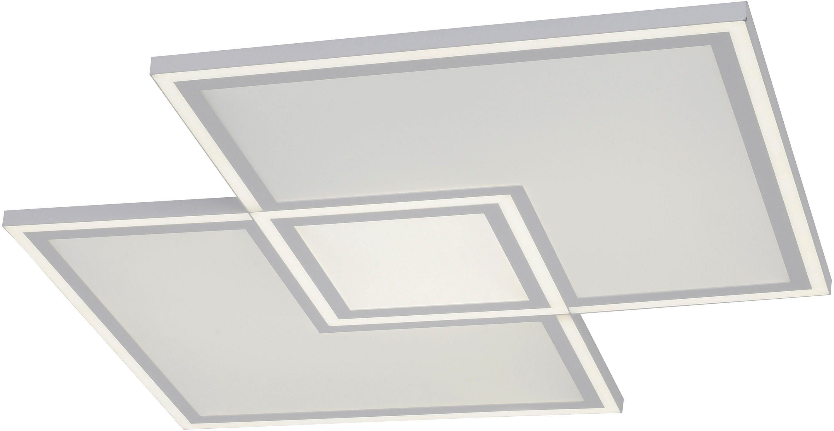 JUST LIGHT LED Panel EDGING, CCT - über Fernbedienung, Memory, nach Trennung vom Netz, dimmbar über Fernbedienung, LED fest integriert, warmweiß - kaltweiß, dimmbar über Fernbedienung,Fernbedienung, Funk inkl.,Serienschalter