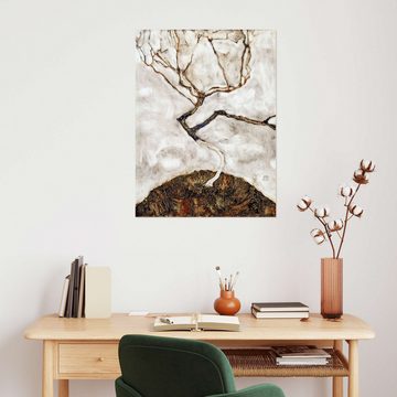 Posterlounge Wandfolie Egon Schiele, Kleiner Baum im Spätherbst, Wohnzimmer Malerei