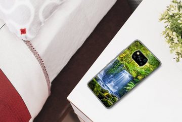 MuchoWow Handyhülle Dschungel - Wasserfall - Australien - Pflanzen - Natur, Phone Case, Handyhülle Poco X3 Pro, Silikon, Schutzhülle