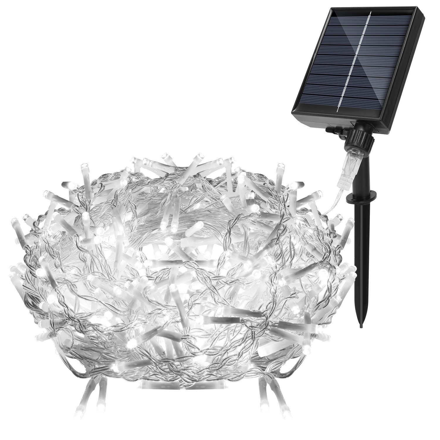 Clanmacy LED-Lichterkette 10M 400LEDs Solar LED günstig online kaufen