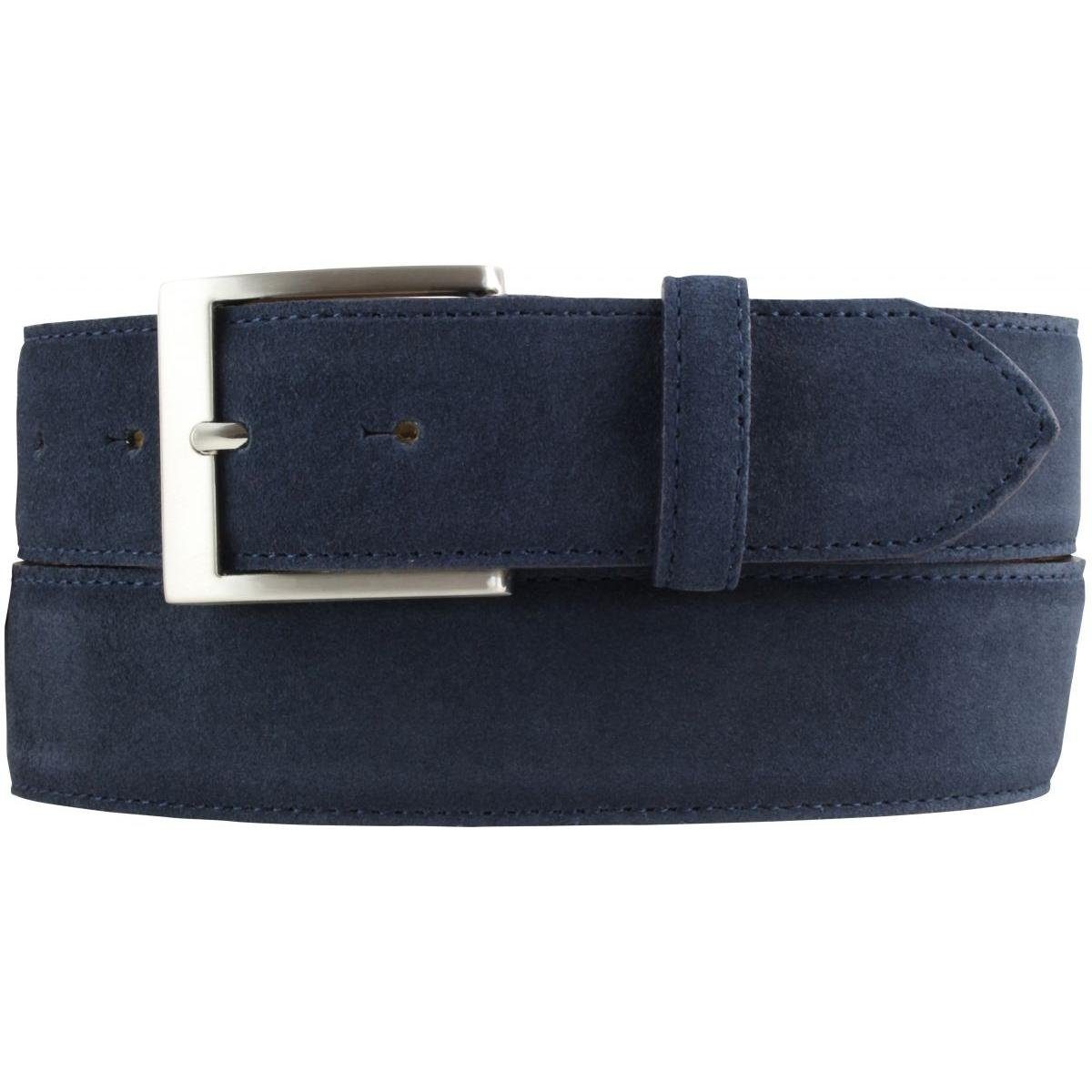 BELTINGER Ledergürtel Hochwertiger Gürtel mit Edelstahl-Gürtelschnalle aus Veloursleder 4 cm (1-St)