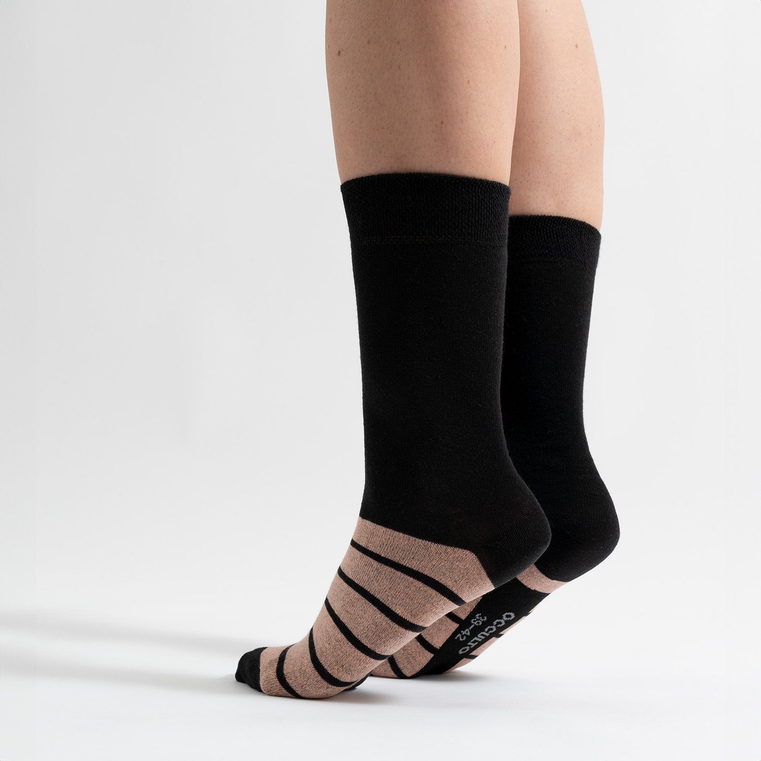 Farbige (10-Paar) Basicsocken Pack OCCULTO Laura) 10er (Modell: Damen MixAll Socken