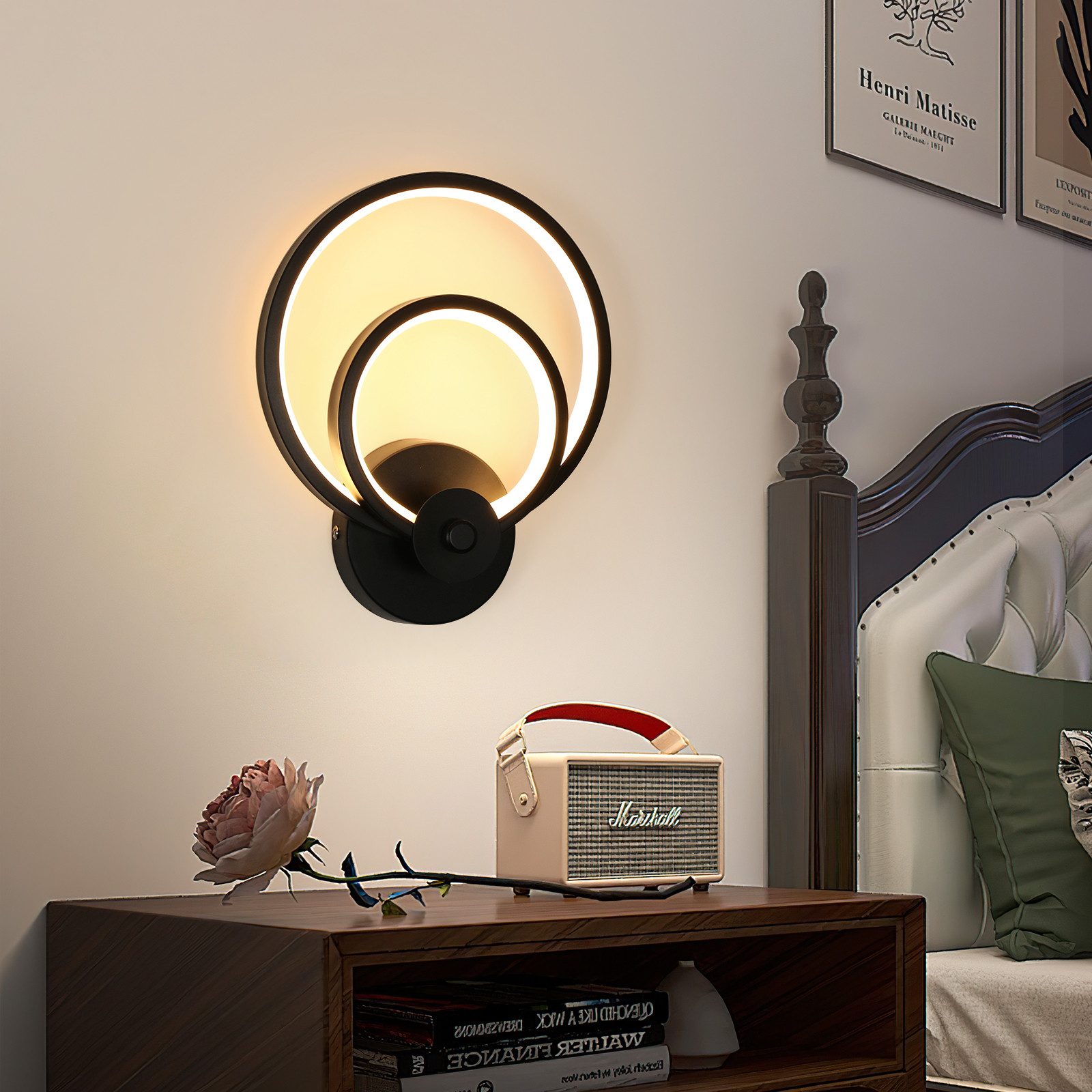 Goeco LED Wandleuchte LED Nachttischlampe,runde LED günstig online kaufen