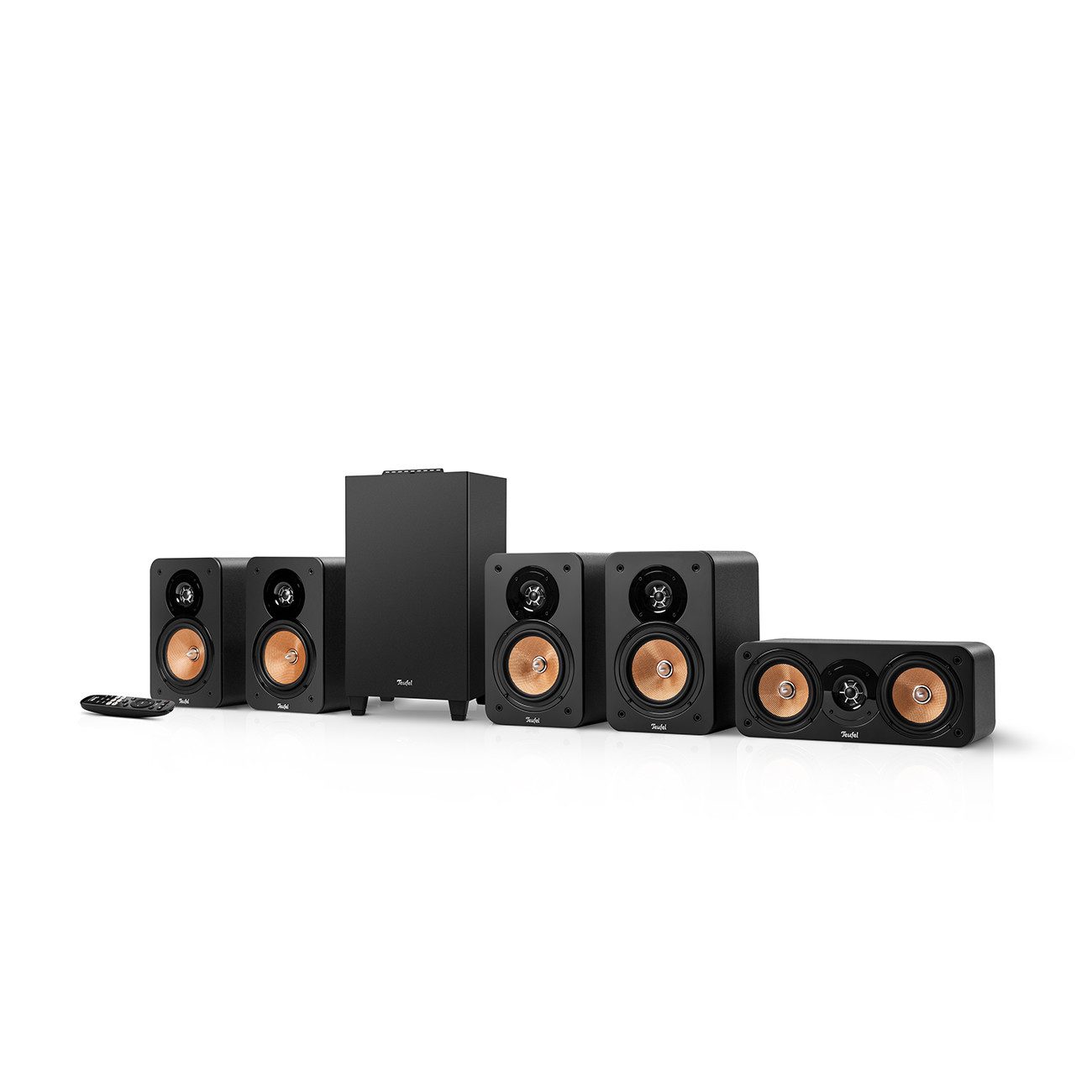 Teufel ULTIMA 20 CONCEPT Surround "5.1-Set" Lautsprechersystem (Bluetooth 5.0 AAC aptX, 120 W, Integrierter AV-Receiver mit Bluetooth 5.0)