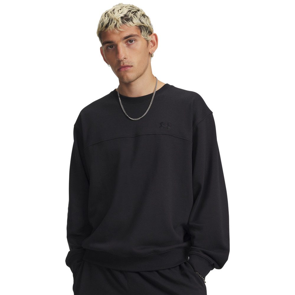 Under Armour® Sweatshirt UA RIVAL LW CREW lockere Oversized-Passform, für Sportmode und aktive Freizeit