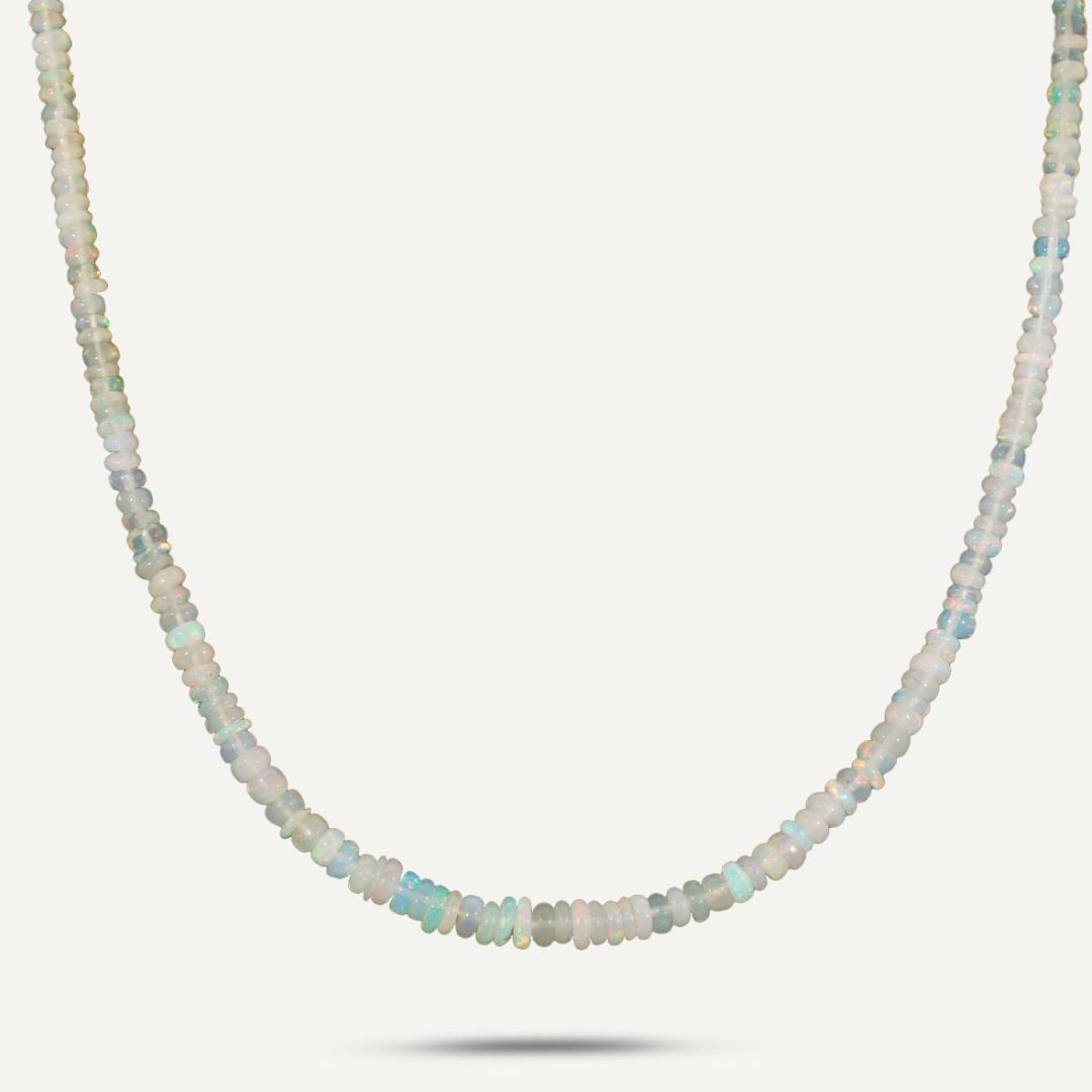 Collier mit Kristallopal ca. 24,00 ct Silber vergoldet