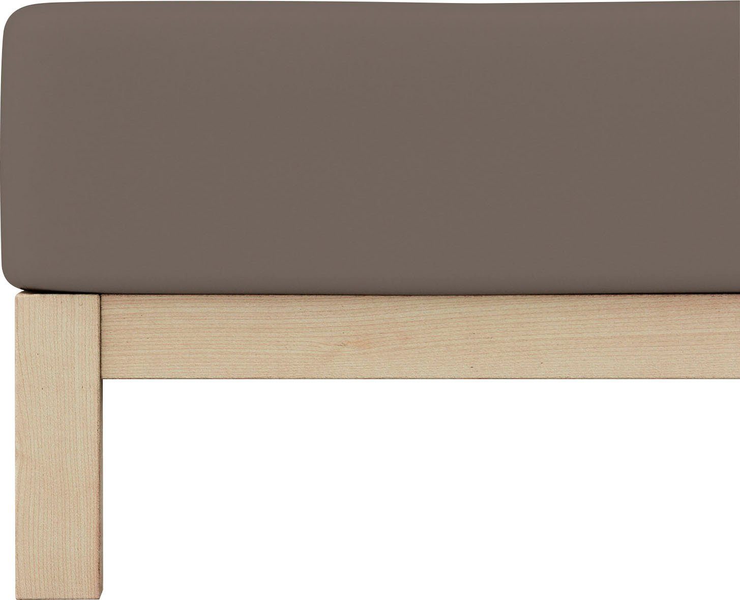 Schlafgut Spannbettlaken PURE Bio-Baumwolle mit Elasthan, 170 g/m², Bettlak günstig online kaufen