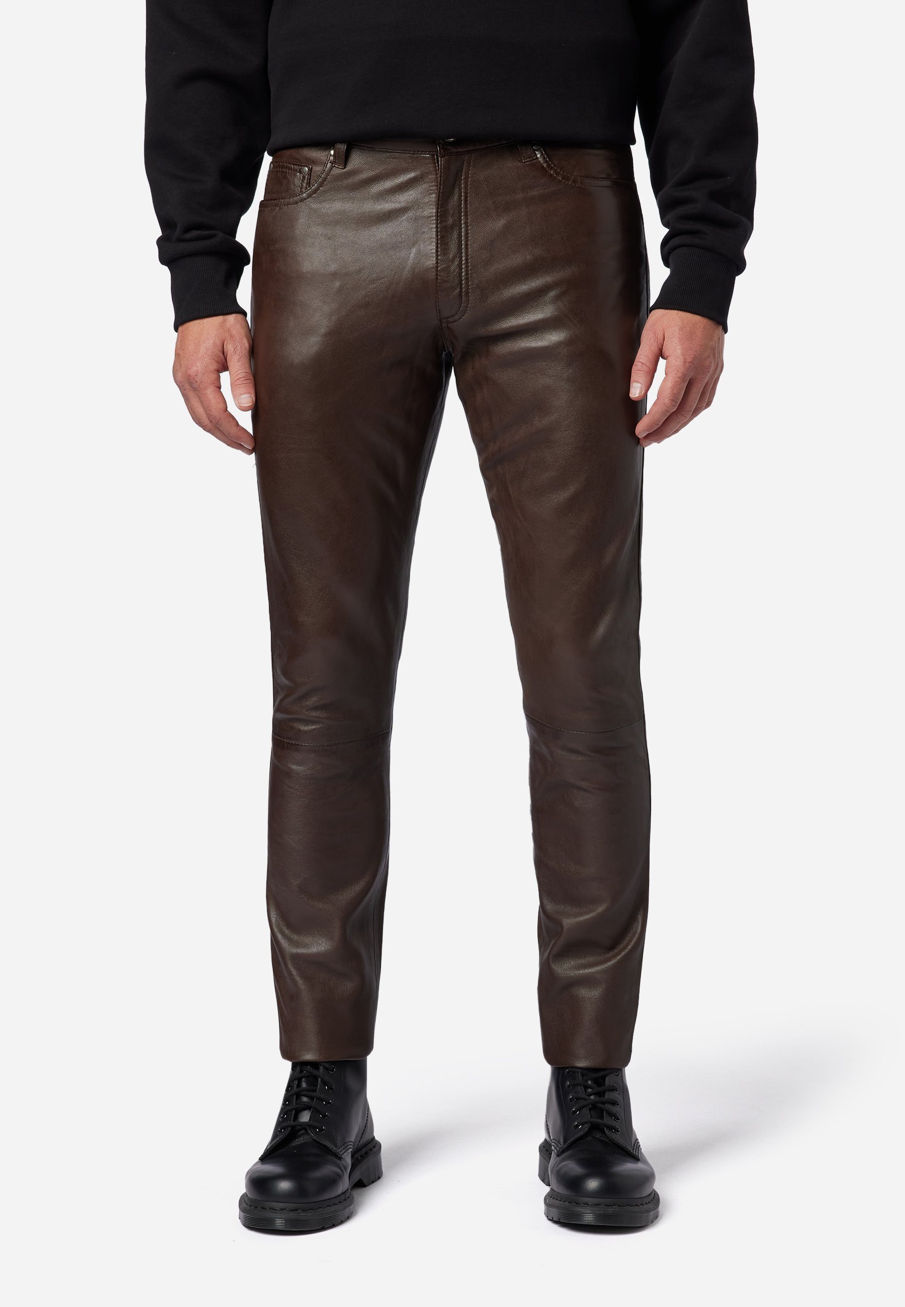 RICANO Lederhose No. 3 TR – Slim Fit Lederhose aus Lamm Leder im 5-Pocket-S günstig online kaufen