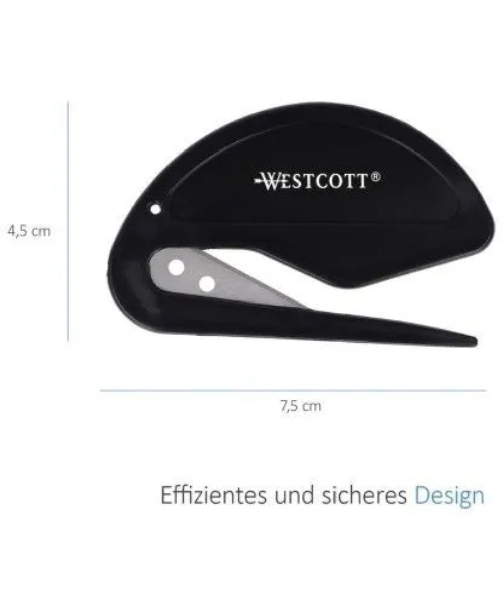 WESTCOTT Cutter WESTCOTT Pocket Klinge 3,0 cm, (packung, 1 St., Pocket Klinge), Länge 7,7 cm, Klingenlänge 3,0 cm.