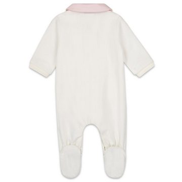 BOSS Shirt, Strampler, Jäckchen, Mütze & Schühchen HUGO BOSS Baby Schlafanzug mit Stirnband zweiteilig weiß rosa (Schlafanzug mit Stirnband)
