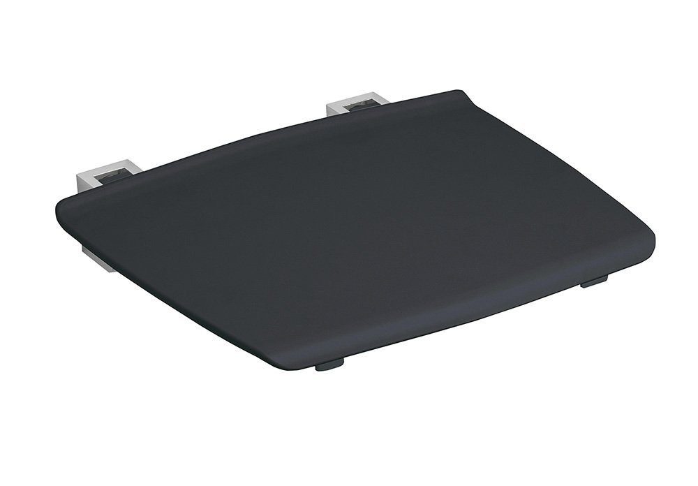 Gelco Dusch- und Badhocker Duschklappsitz 32,5x32,5cm, dunkel Grau, Gelco-GS120G