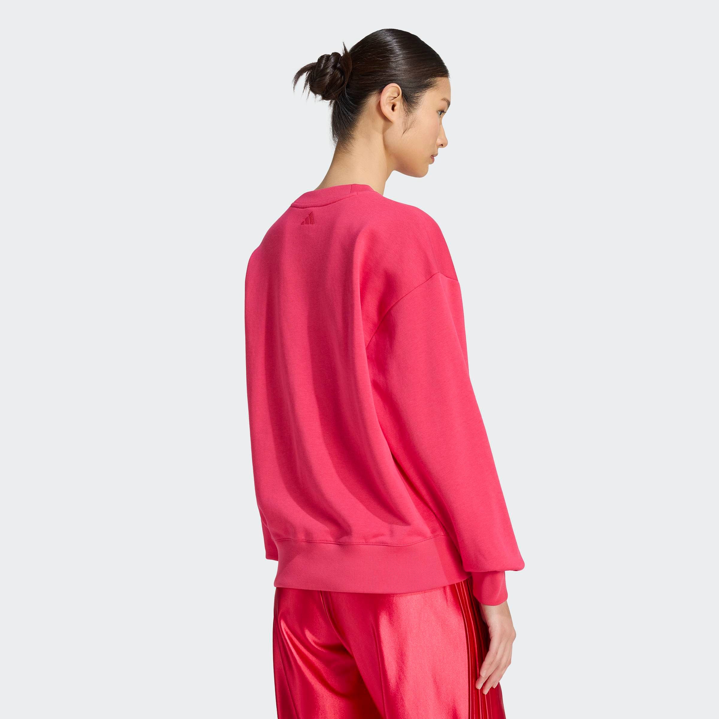 adidas Sportswear Sweatshirt W SAT CRW mit V-Ausschnitt, ohne Verschluss, in normaler Länge