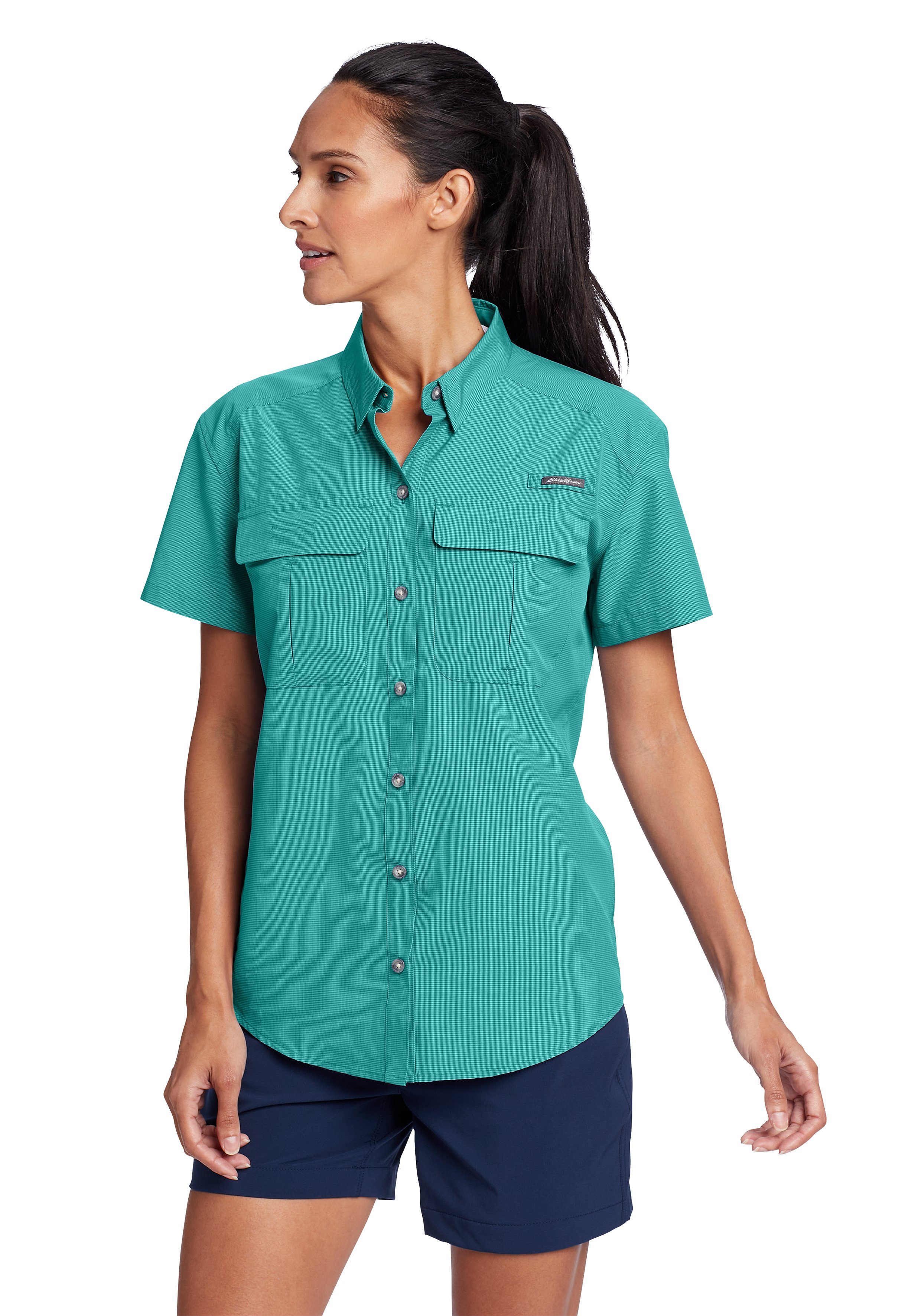 Eddie Bauer Funktionsbluse Guide Bluse - Kurzarm