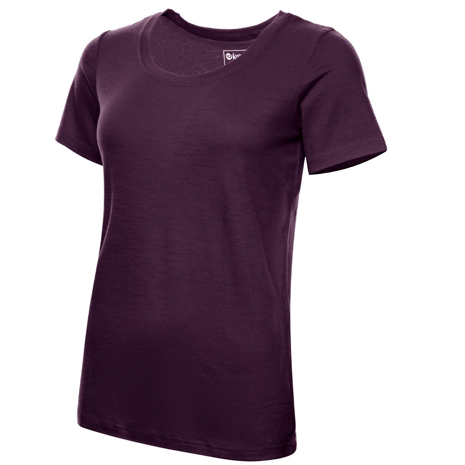 Kaipara - Merino Sportswear Thermounterhemd URBAN Merino Shirt Damen Kurzarm Regular 200 warm weiter Ausschnitt (1-St) aus reiner Merinowolle Made in Germany