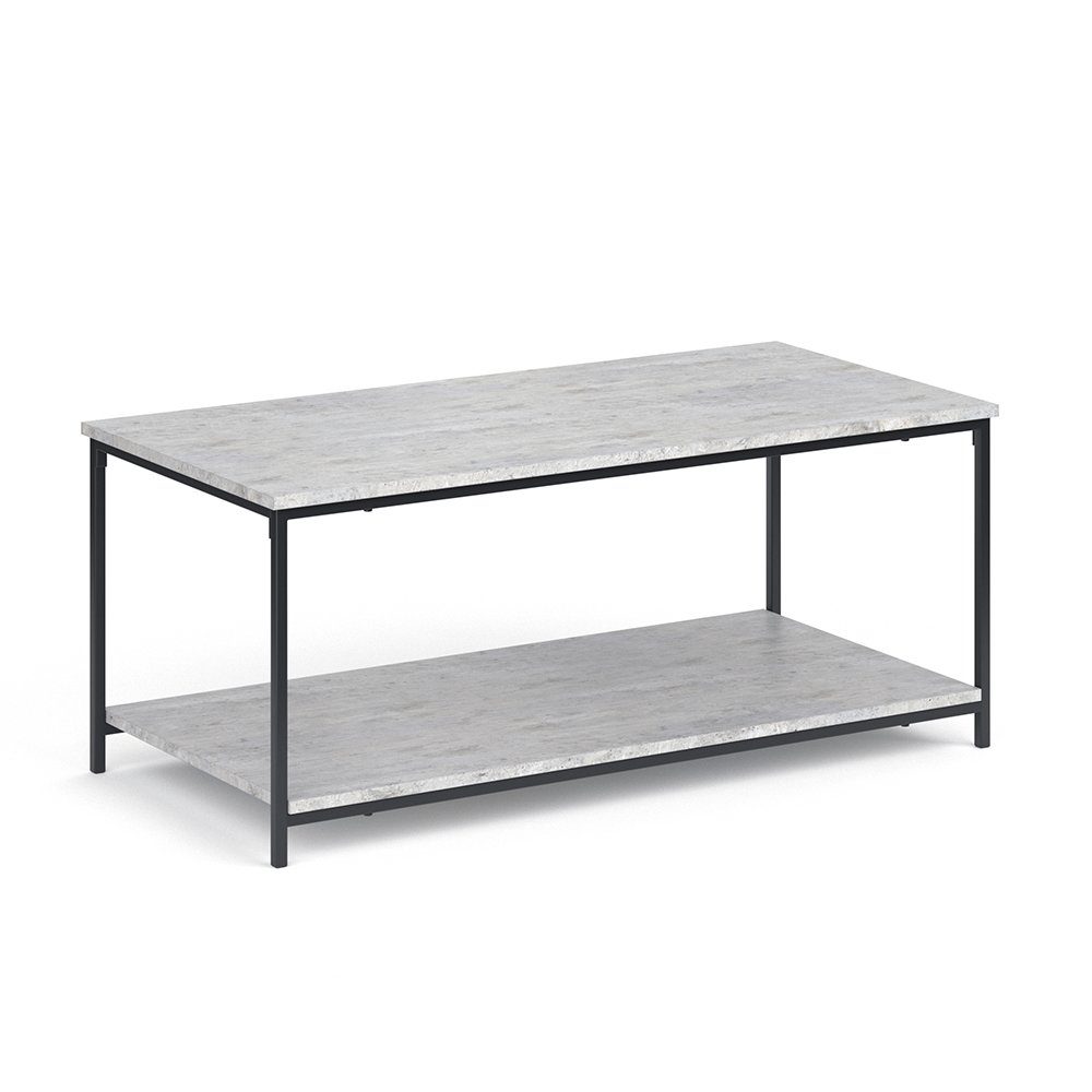 Vicco Couchtisch Fyrk, Beton/Schwarz, 108 x günstig online kaufen