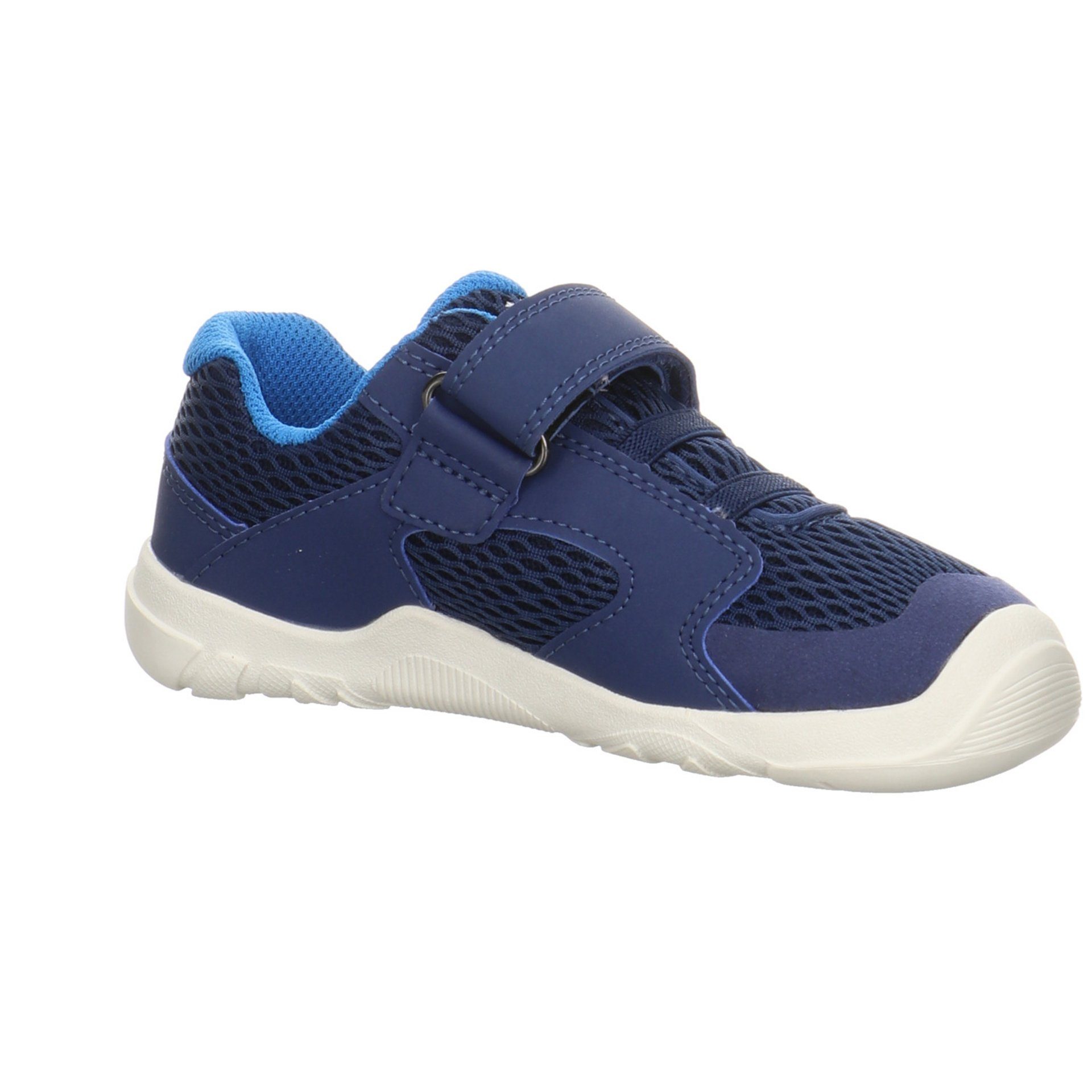 Synthetikkombination Kombi blau Sneaker Stiefelette Schnürhalbschuhe Trace Mädchen Superfit sonst