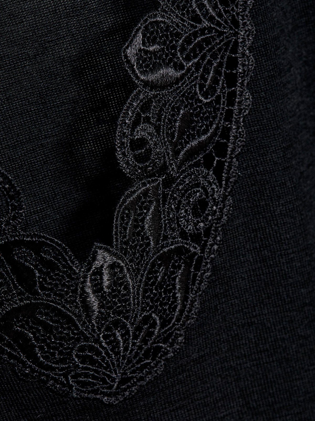 Sangora Thermounterhemd hohe (Stück, 1/2 schwarz 1-St) Wolle Markenqualität Arm Unterhemd Damen