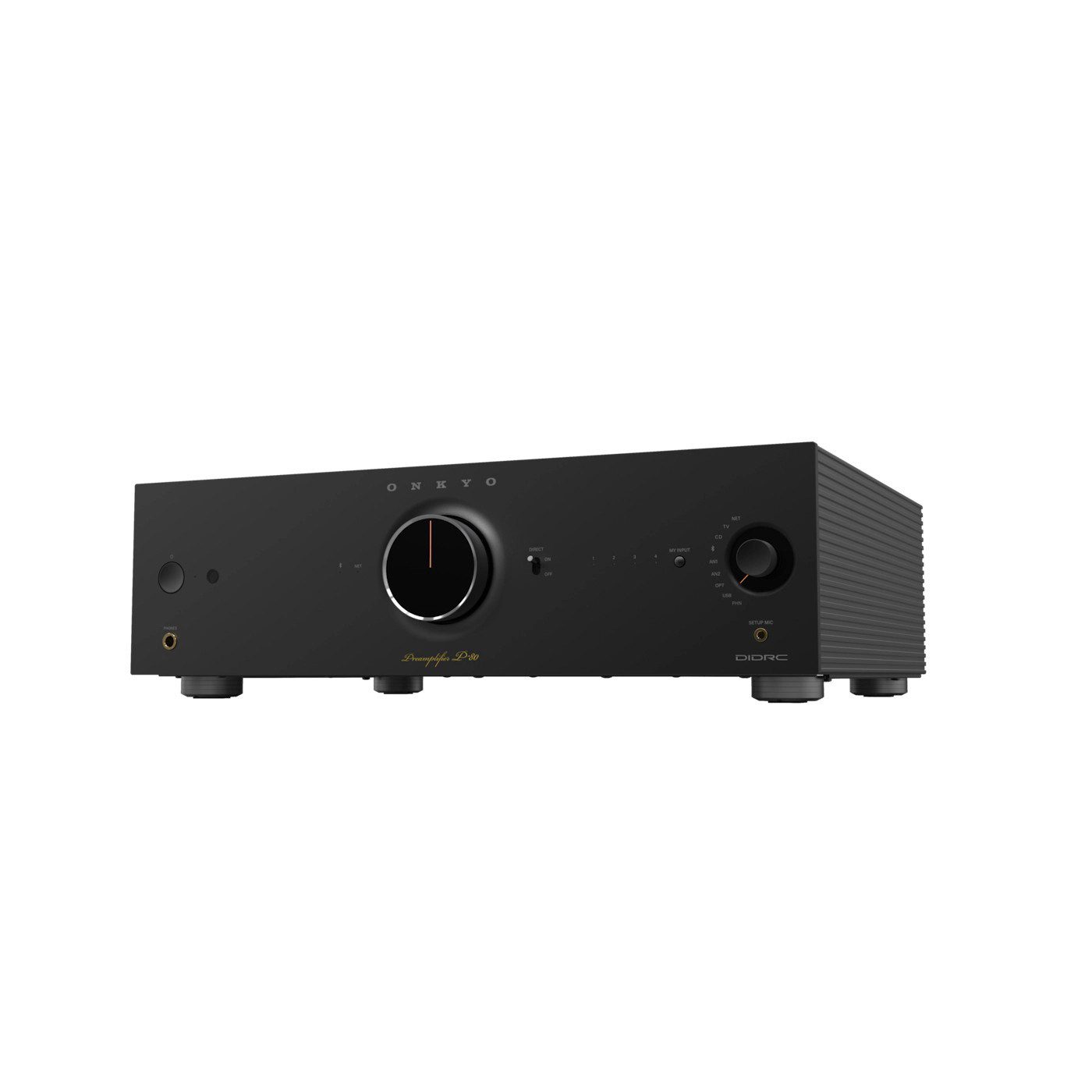 Onkyo ONKYO P-80, Network Pre Amp - Netzwerk-Vorverstärker - Schwarz Verstärker (Anzahl Kanäle: 2)