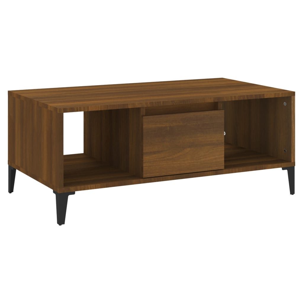 vidaXL Couchtisch Couchtisch Braun Eichen-Optik 90x50x36,5 günstig online kaufen