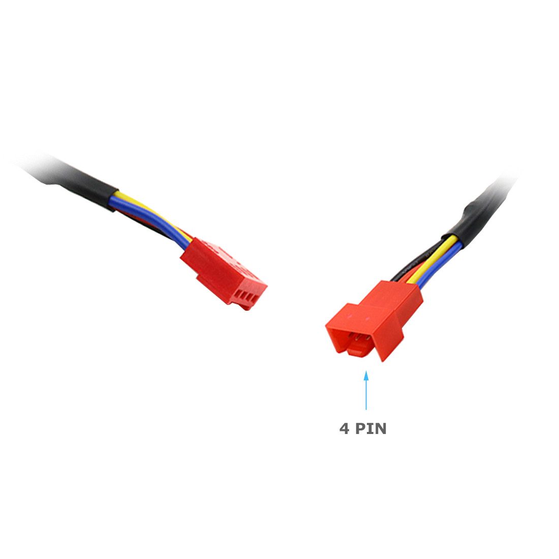 Bolwins F18 4pin PWM Sleeve Kabel Adapter Lüfter Verlängerung für PC Laptop Computer-Kabel, 4-Pin PWM Stecker, 4-polige PWM Buchse (11 cm), Geeignet für 4-Pin-PWM-Lüfter