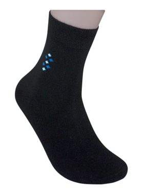 Die Sockenbude Kurzsocken KOMFORT - Herrensocken (Bund, 5-Paar, braun grau blau schwarz) mit Komfortbund ohne Gummi