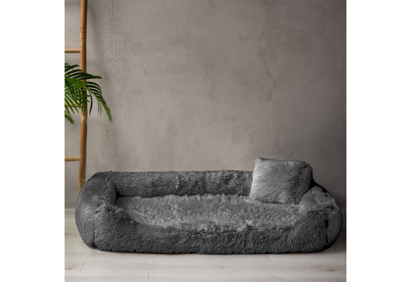 Thumbnail - tierlando® Tierbett Orthopädisches Hundebett PEDRO Shaggy kuscheliger Langflor