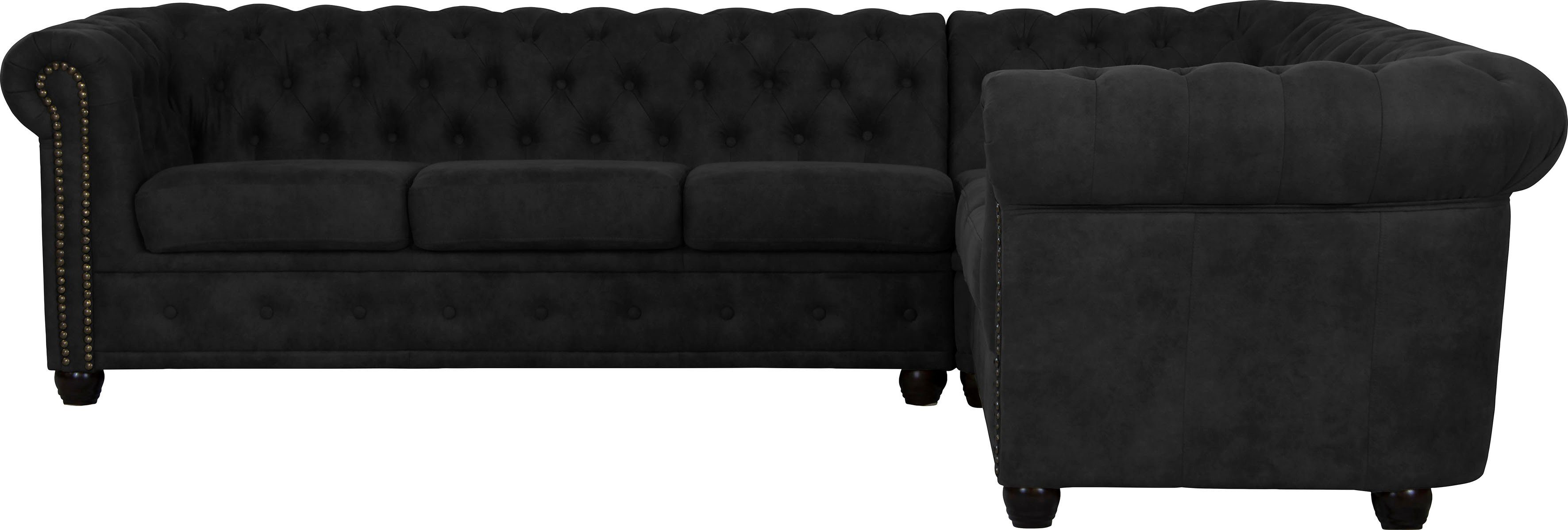 Home affaire Chesterfield-Sofa Rysum L-Form, Chesterfield-Optik, langer Schenkel links oder rechts