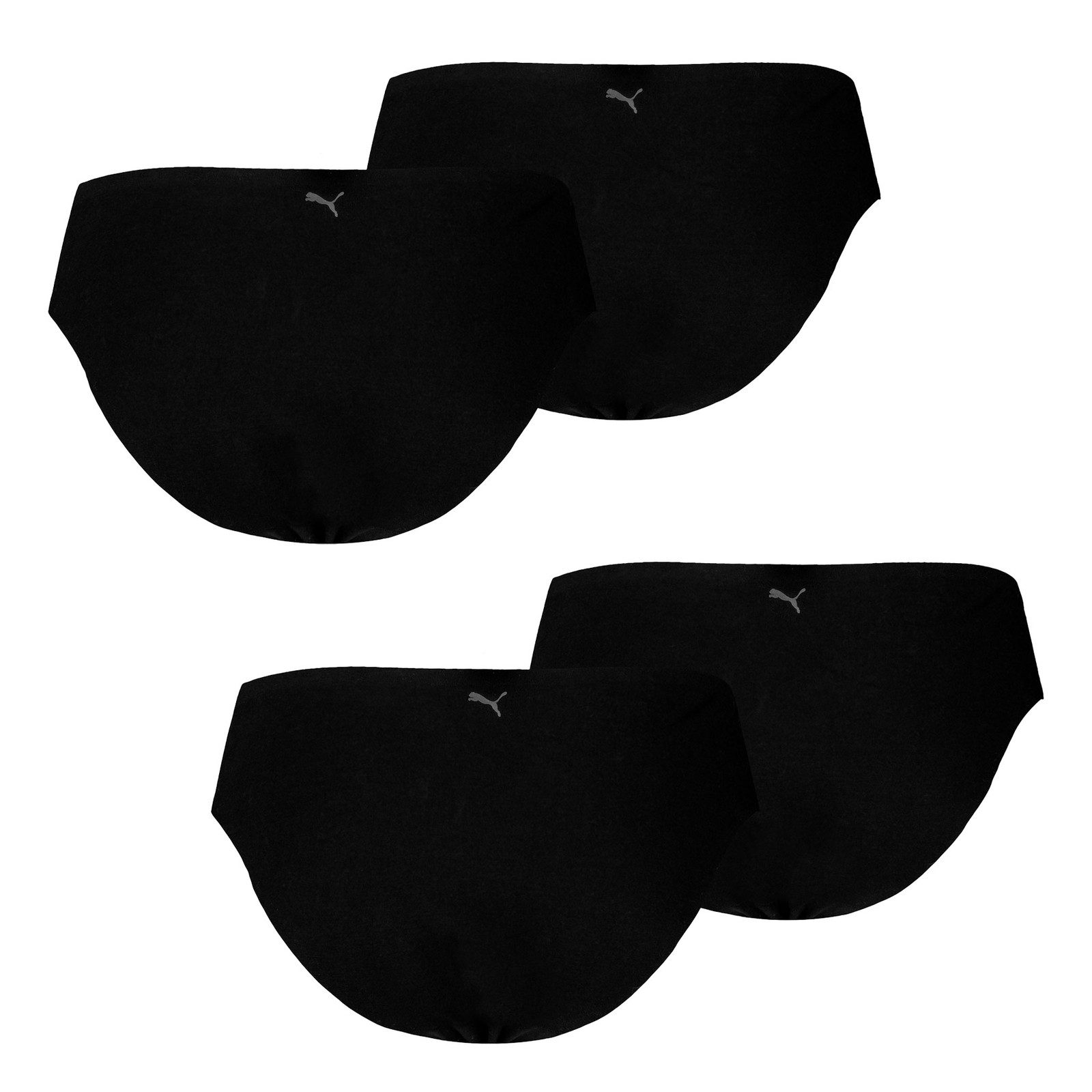 PUMA Slip Invisible Ultra Soft Cotton Briefs (4-St) mit nahtlosen Abschlüssen