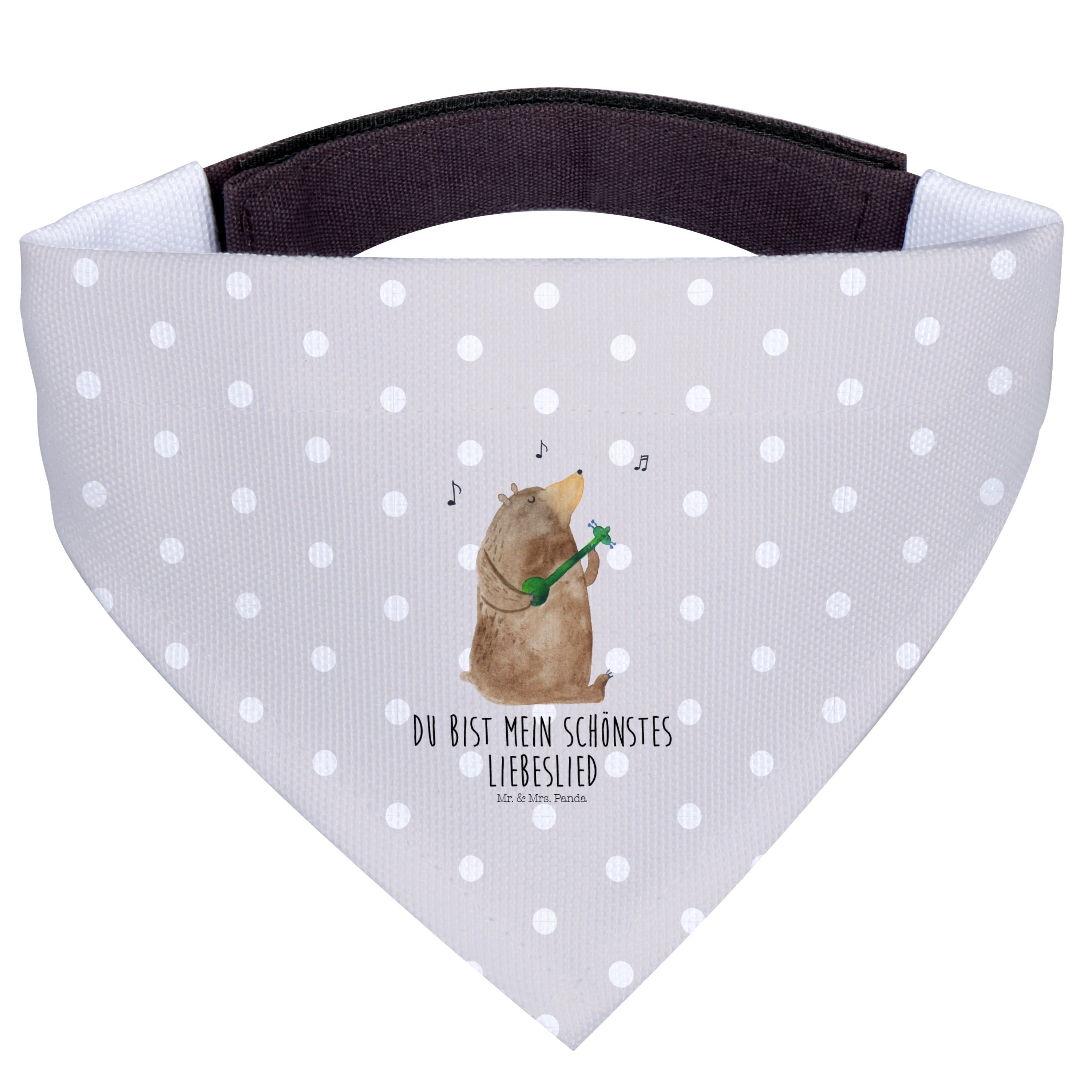 Mr. & Mrs. Panda Hundefliege Bär Lied, Hunde Halstuch, Grau Pastell, Hundehalstuch, Halstuch Für, Polyester, Hundeschal Halstuch Hunde Dreieckstuch