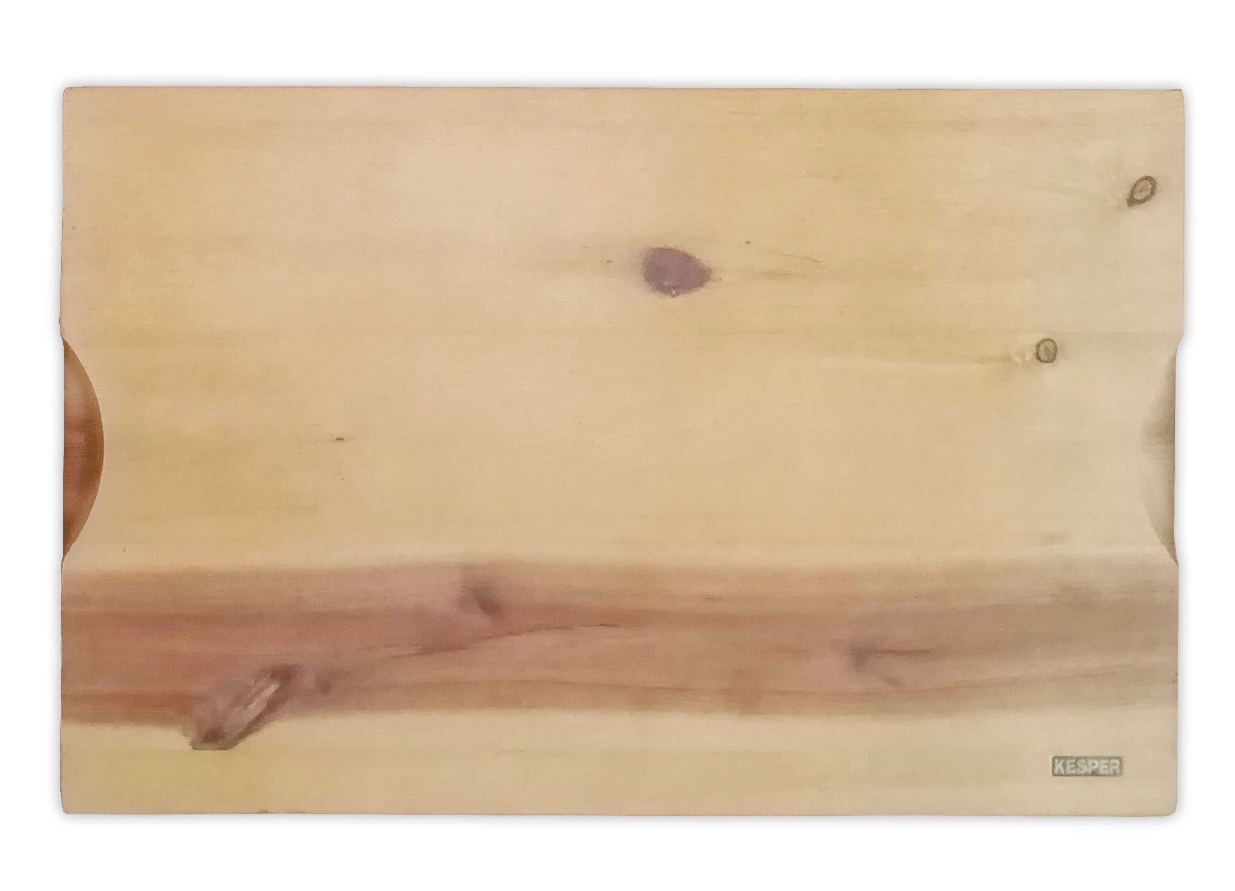 Kesper "Brotzeit" Akazie Brettchen 41, Akazieholz, Frühstücksbrett Holz Frühstücksbrettchen aus BROTZEITBRETT Schneidebrett Vesperbrett 32x21x1,5cm
