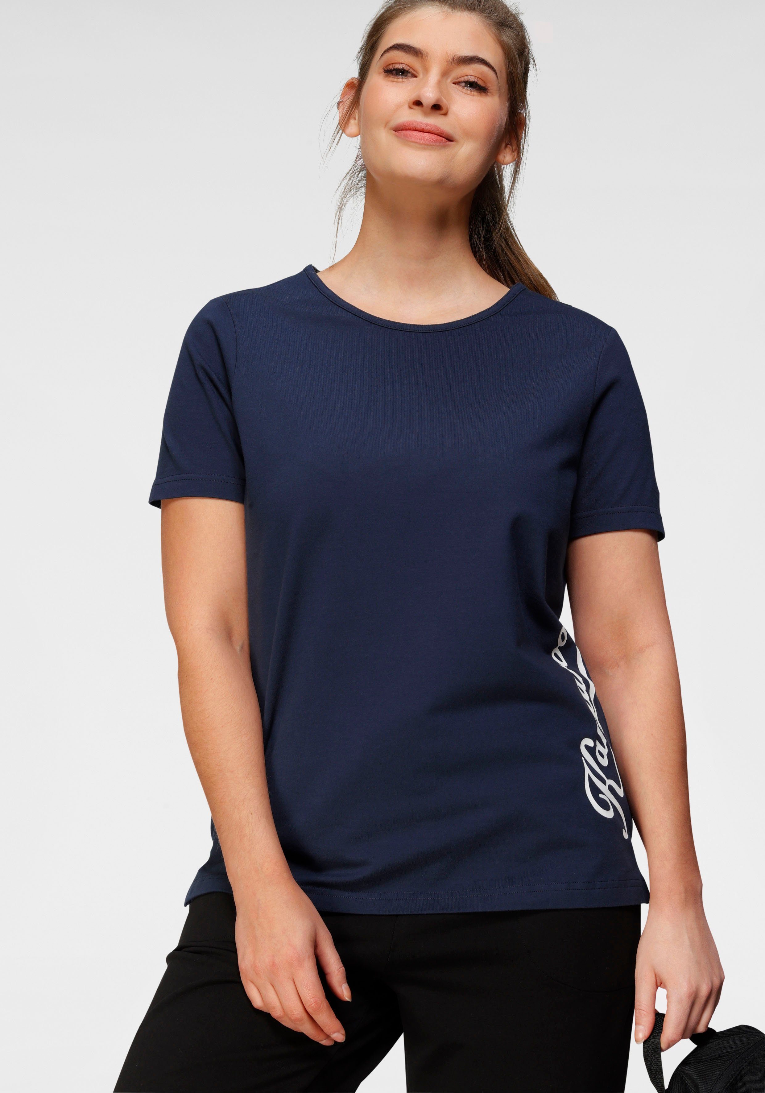 KangaROOS T-Shirt Kurzarm, casual, unifarben, große Größen