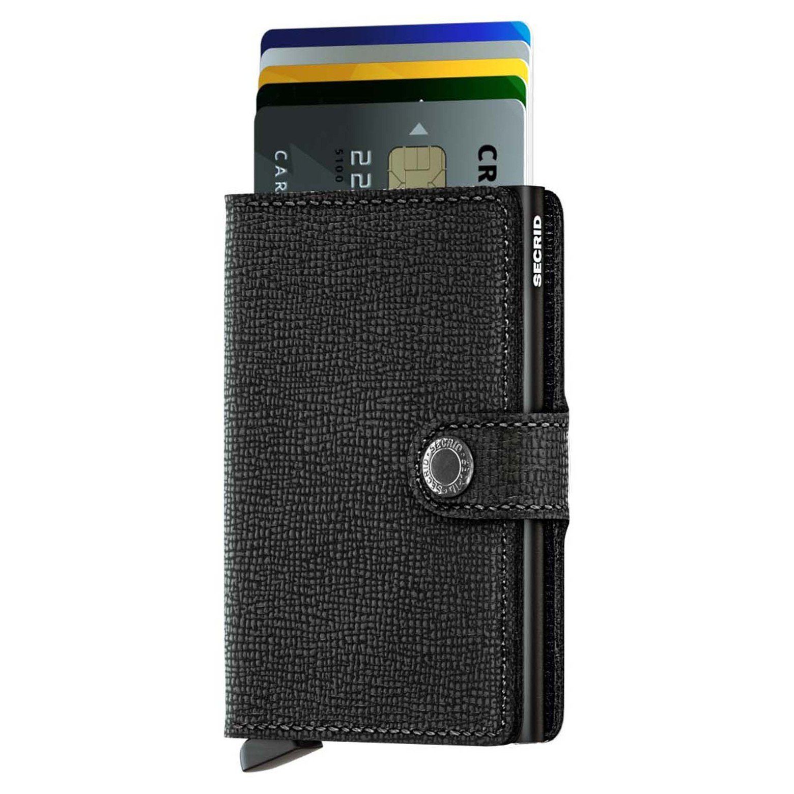 SECRID Geldbörse - (1-tlg) RFID Crisple 6.5 Geldbörse Miniwallet black cm