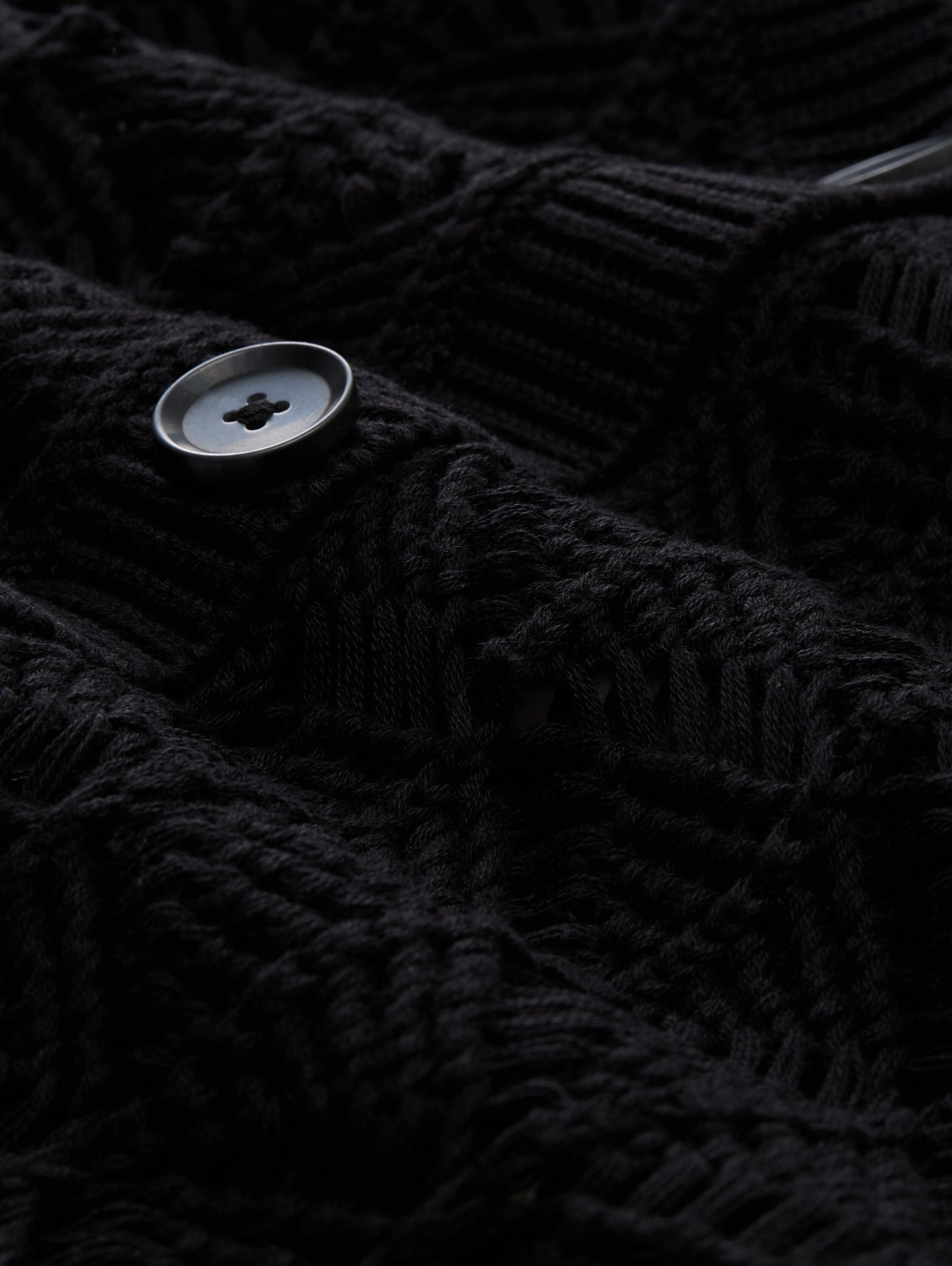 TOM TAILOR Denim Strickjacke ajour knit günstig online kaufen