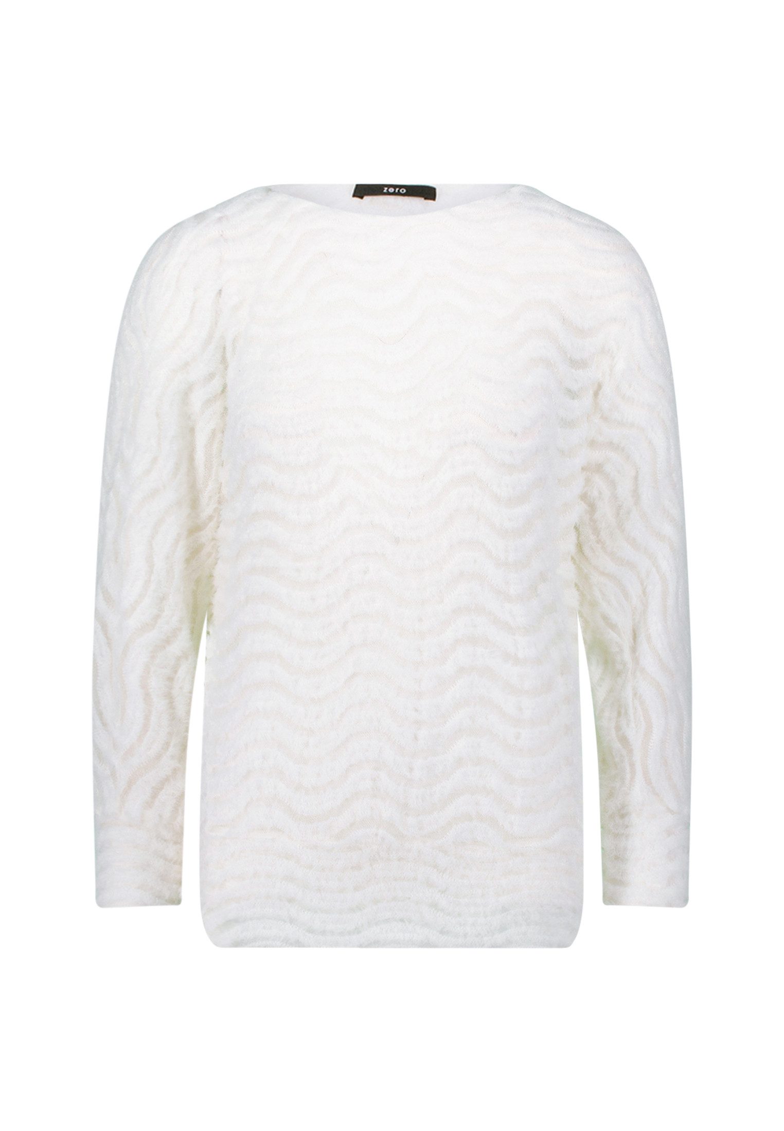 Zero Sweatshirt Damen mit Wellenmuster weiteres Detail