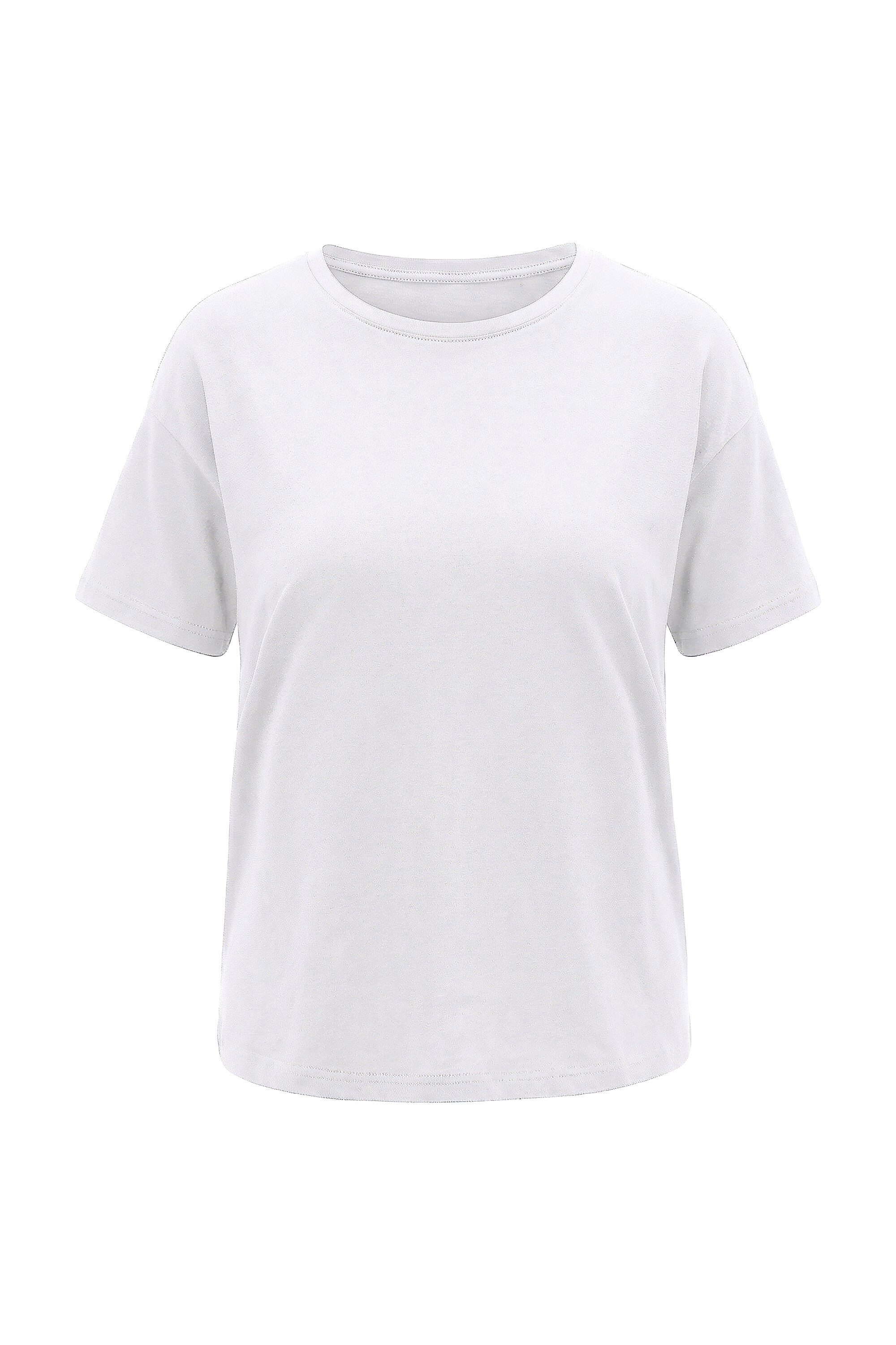 Studio Untold T-Shirt Basic-Shirt Relaxed Shape überschnittene Schultern günstig online kaufen