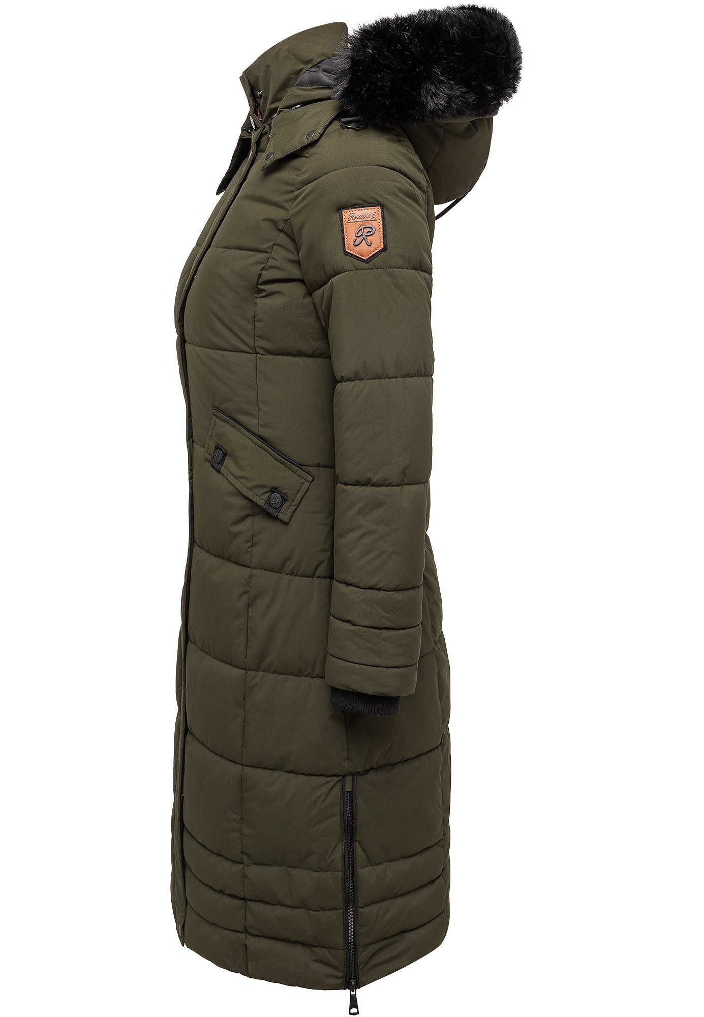 REPUBLIX Winterjacke ELIANNA Damen Gefütterte Dicke Winter Jacke Mantel Parka mit Kapuze