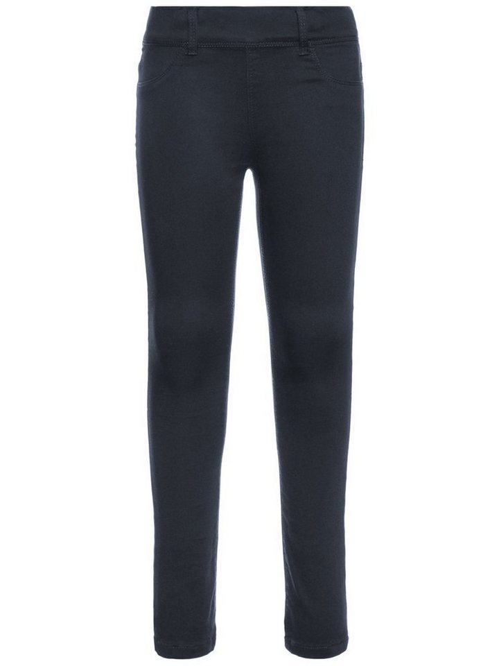Name It Jeggings Mädchen Twill-Jeggings NITTINNA SKINNY TWI LEGGING F MINI NOOS 86 in Unifarbe