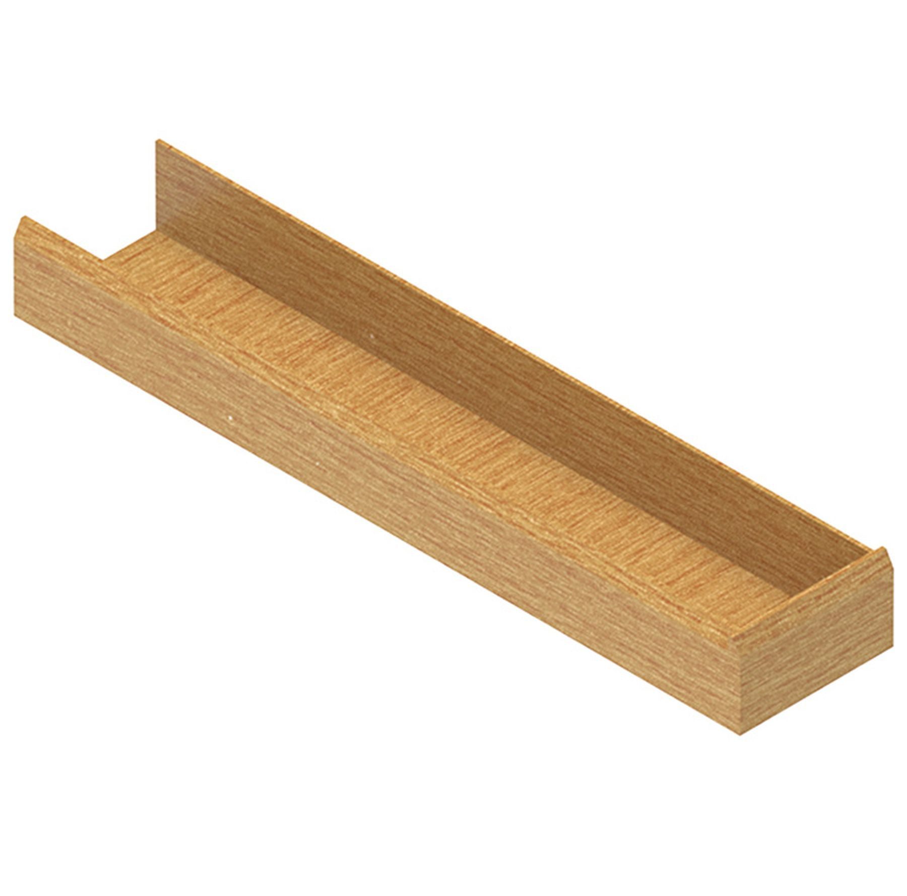 livingpoint24 Besteckeinsatz Schubladeneinsatz Holz, Zusatzfach Schublade 10x47,2x5cm, Eiche (1 St)