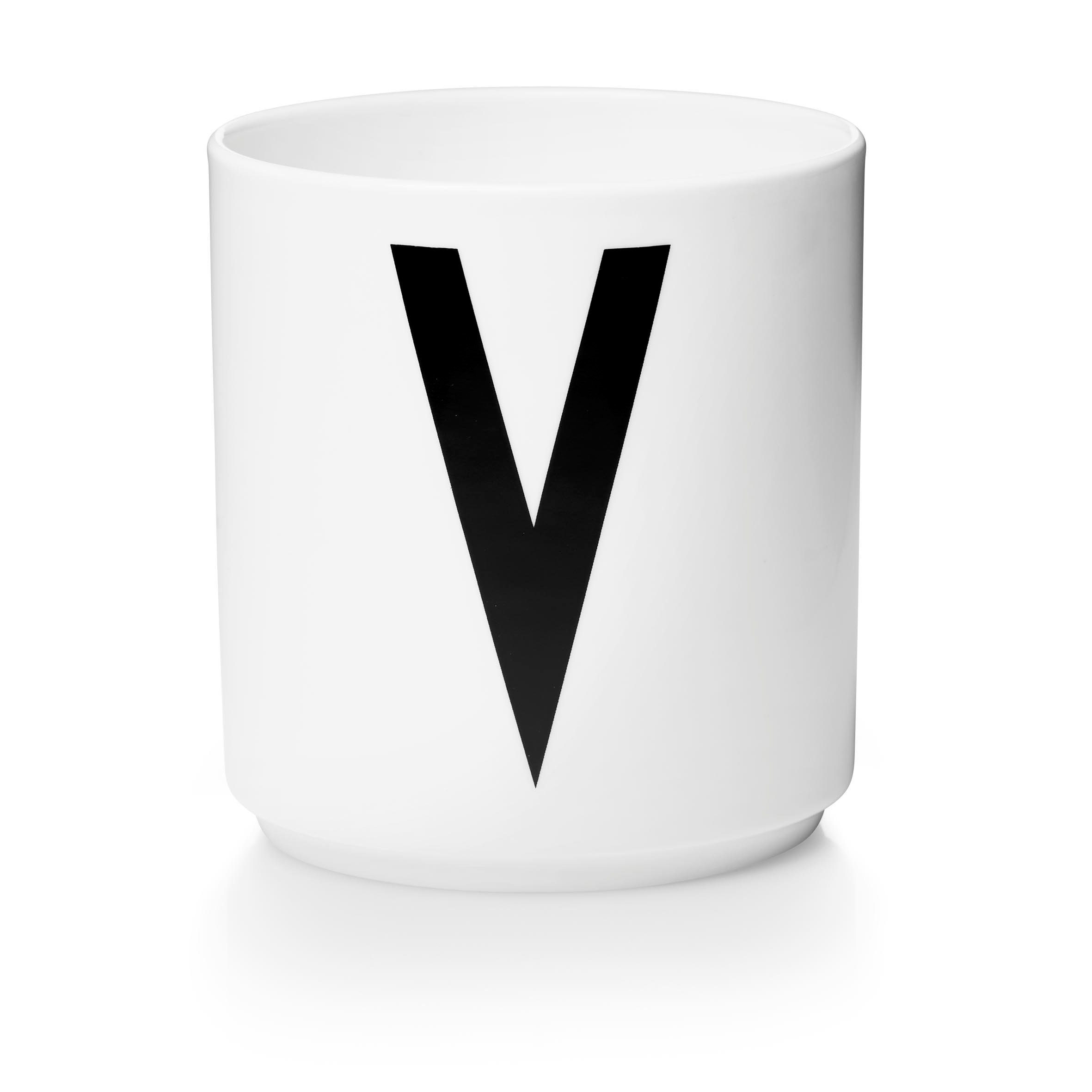 Design Letters Becher Porzellanbecher Weiß V, Porzellan