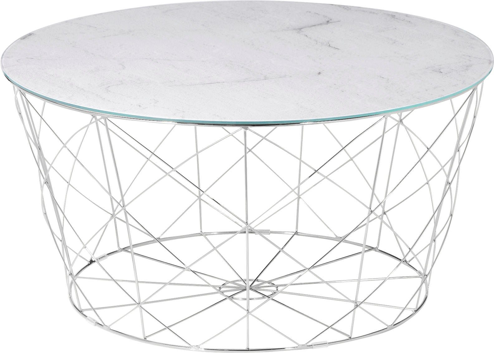 SalesFever Couchtisch Caorle Coffeetable: Harmonisches Wohnambiente, Stilvolles Korbgestell