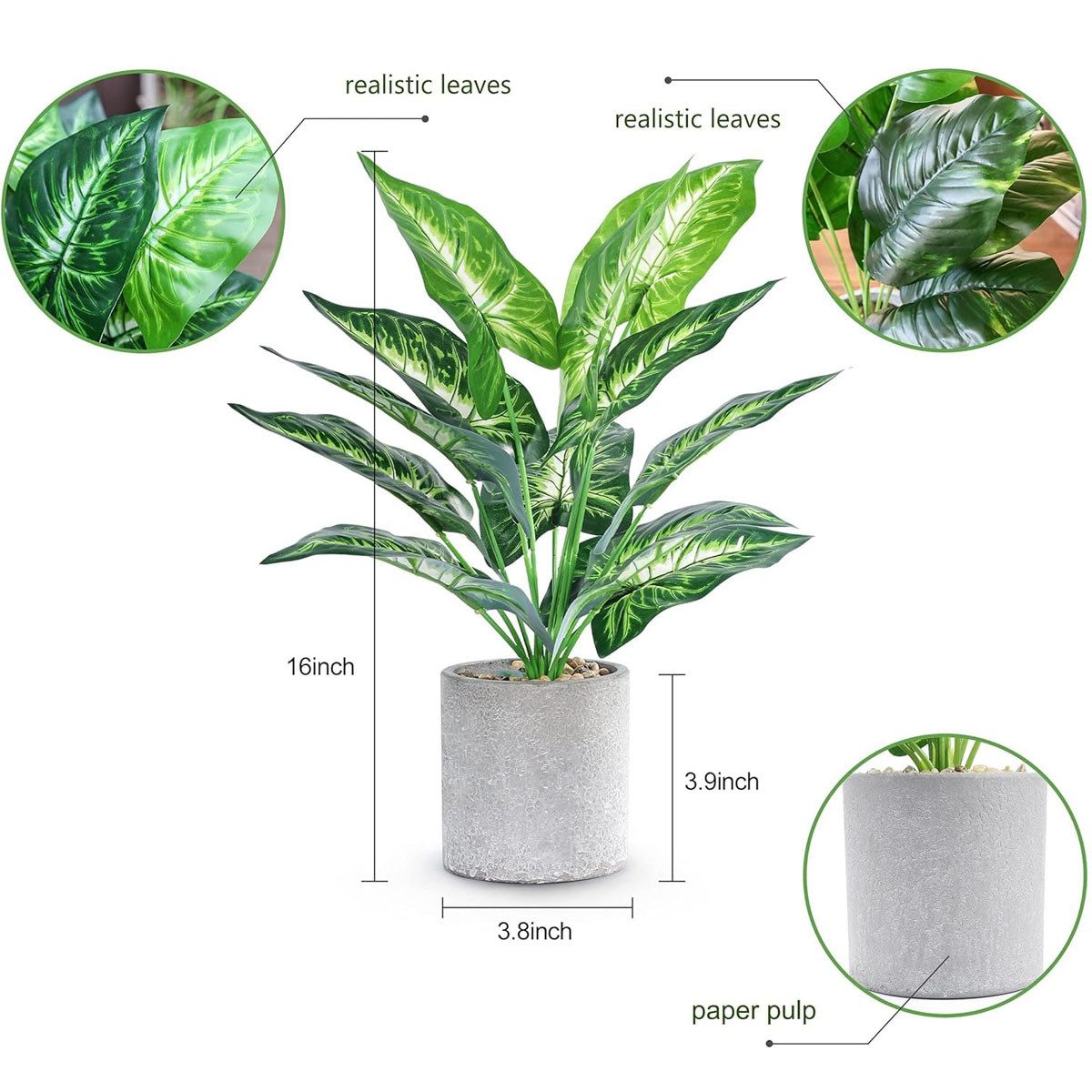 Kunstpflanze 2 Stück Künstliche Pflanzen Kunstpflanzen Dekopflanze Plastik Pflanze Kunstpflanze Wie Echt, Künstliche Pflanzen im Topf Zimmerpflanzen, Fake Plant, Realistische Kunstpflanzen Syngonium, 40 cm, Ideal für Wohnzimmer, Schlafzimmer, Bad, Küche, Büro, Balkon, SURFOU, Höhe 40 cm, Weihnachtsgeschenke, Geburtstagsgeschenke, Einzugsgeschenke