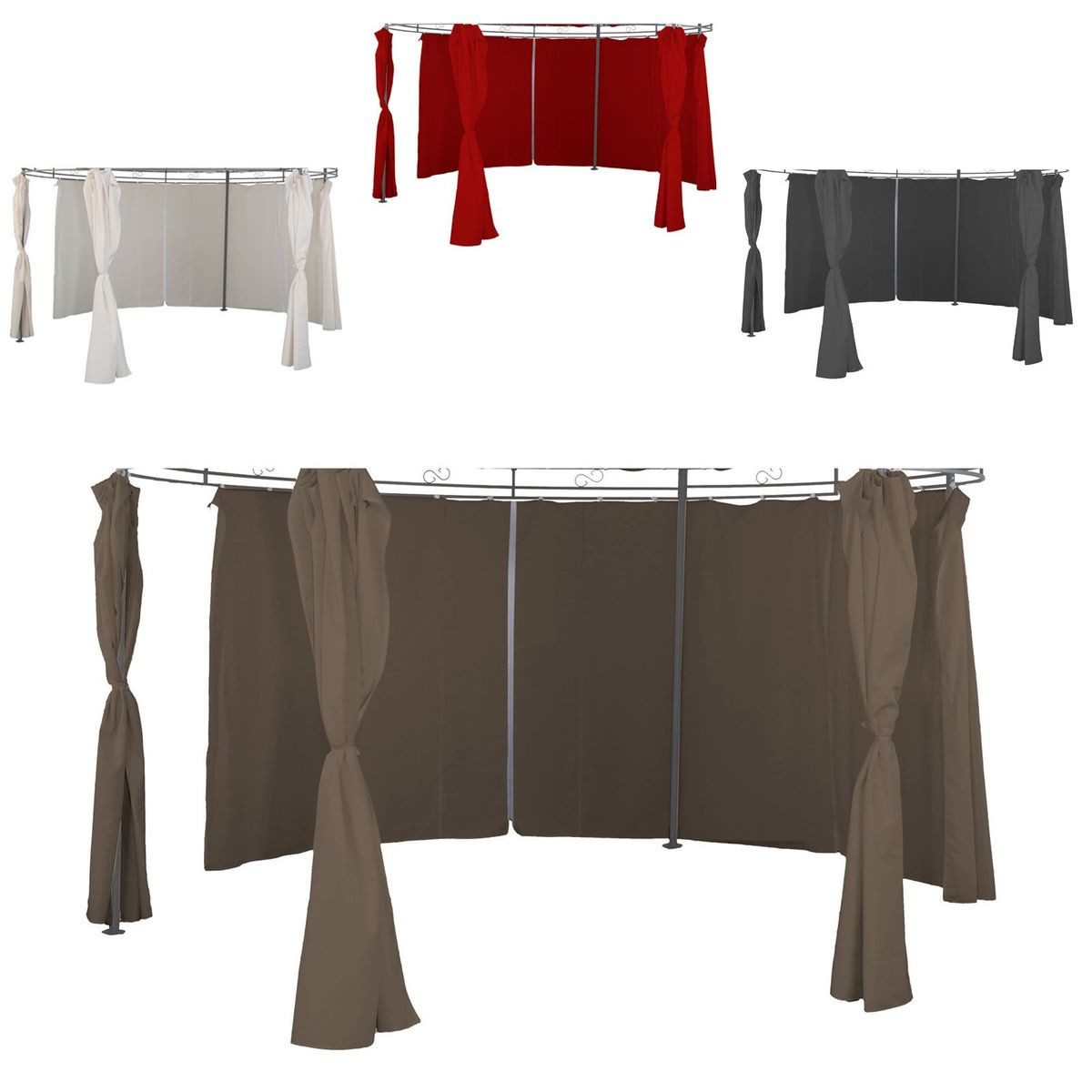 Linder Exclusiv GmbH Pavillonseitenteil 6er-Set Seitenteile günstig online kaufen