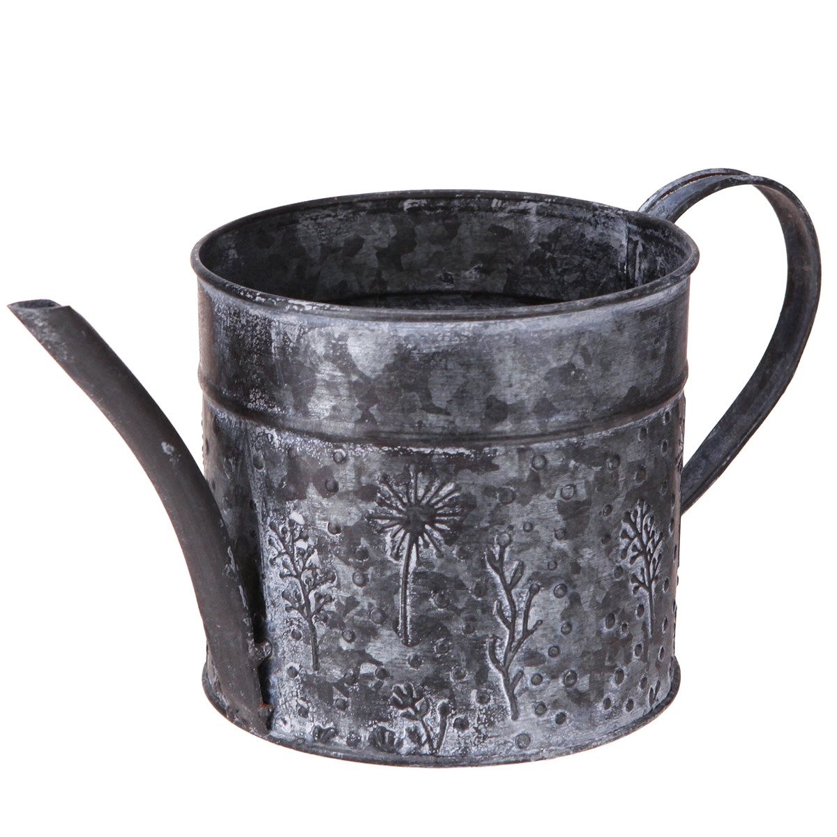 Viana Gießkanne Dekorative Metallgießkanne mit Blumenmotiv im Vintage-Stil für