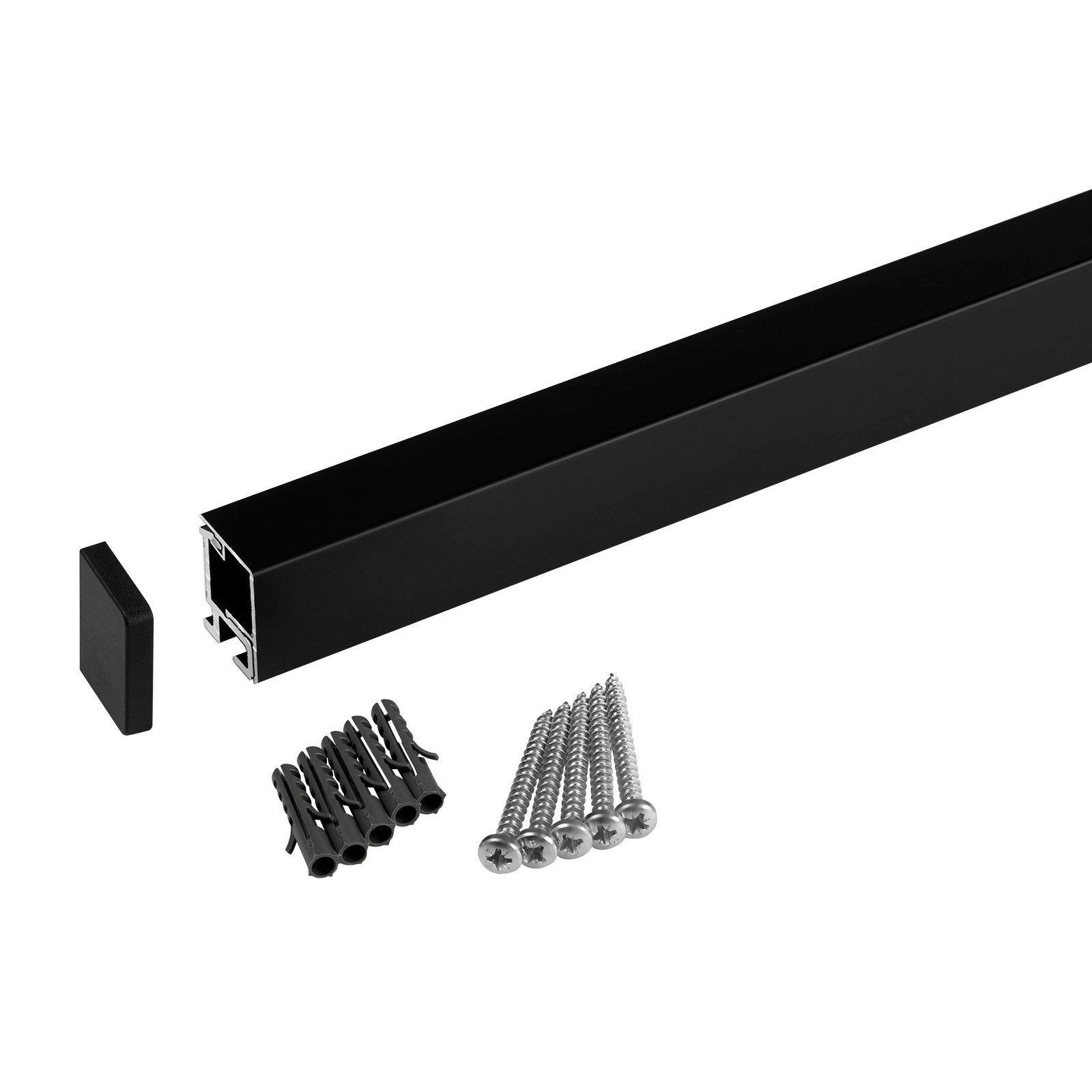 Kesseböhmer Küchenorganizer-Set Linero MosaiQ EasyLine Küchenreling 600 - 1800 mm, Profilleiste 1200 mm