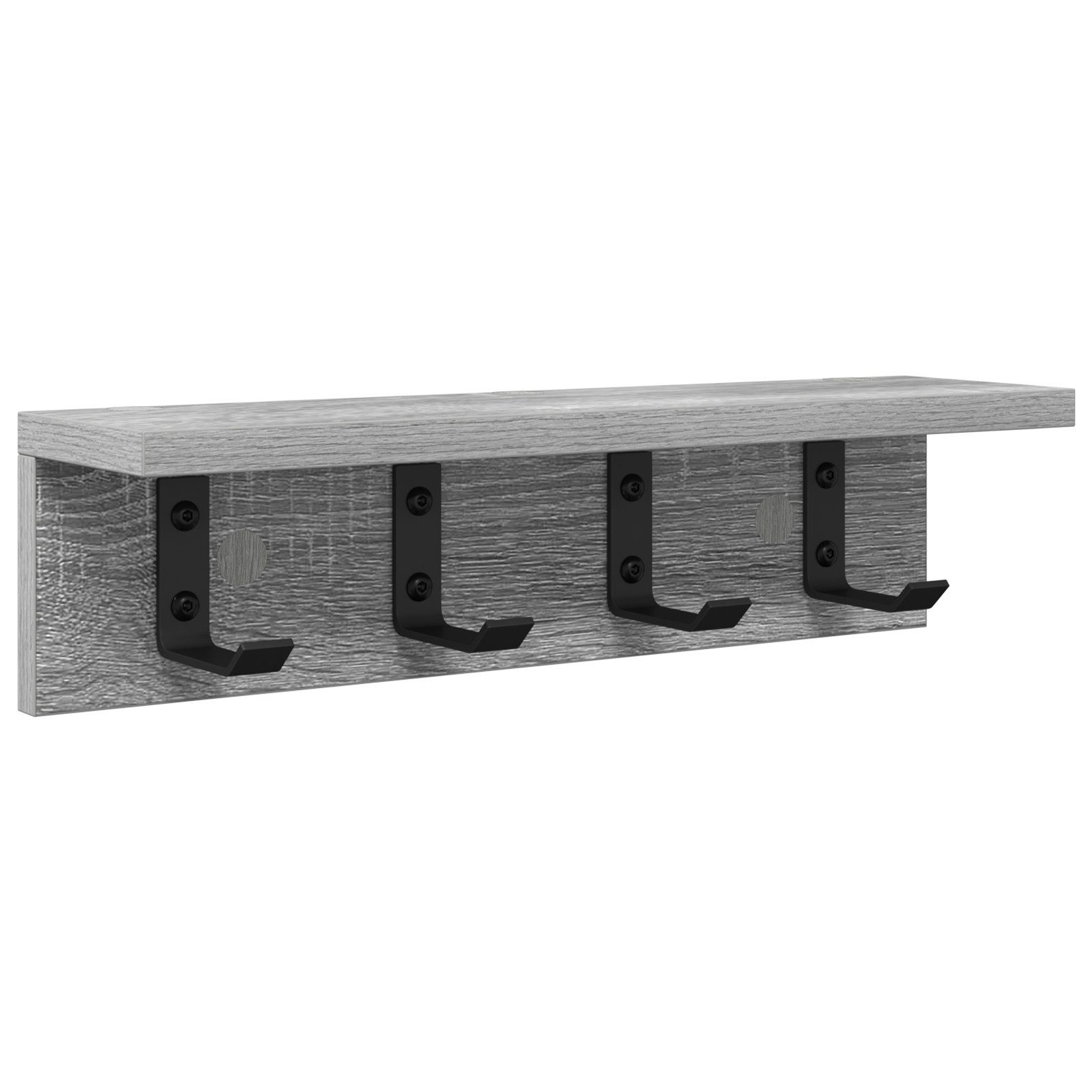 vidaXL Regal Wandmontierter Kleiderständer Grau Sonoma günstig online kaufen