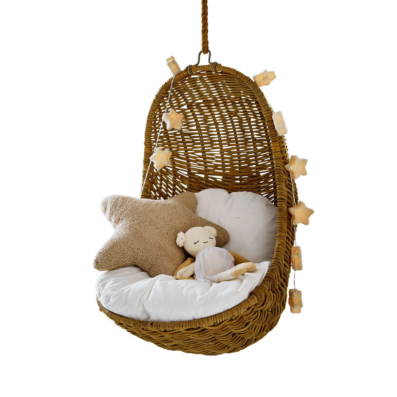 Mirabeau Kindersessel Kinderhängesessel Twinkla braun/creme