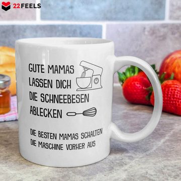 22Feels Tasse Mama Geschenk Muttertag Mutter Geburtstag Kaffee Frauen Weihnachten, Keramik, Made in Germany, Spülmaschinenfest