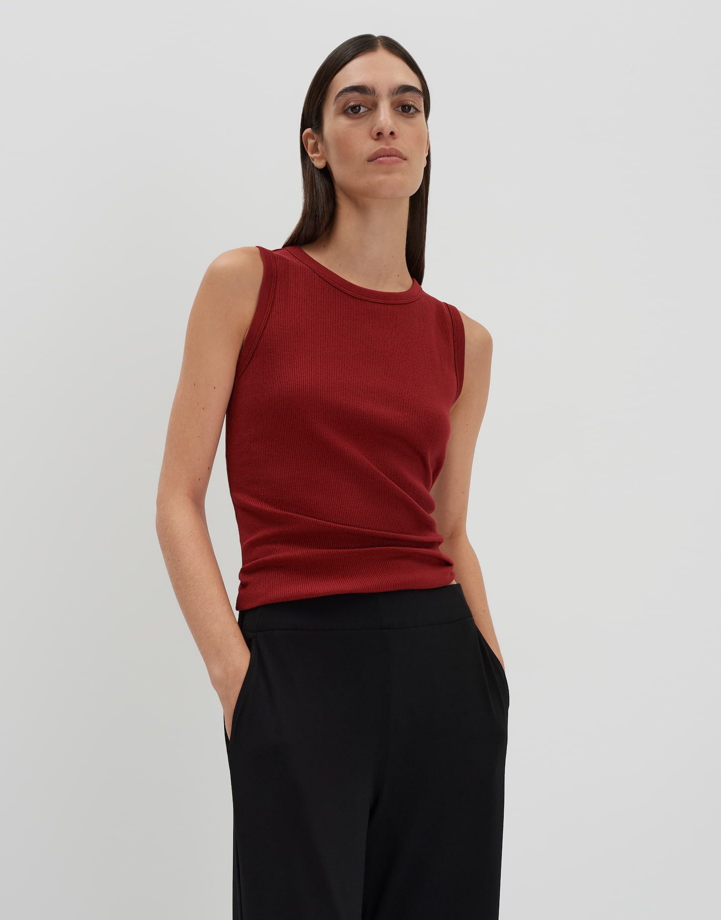 someday Tanktop Geripptes Top KLEANNE Slim aus BCI Cotton Mix günstig online kaufen